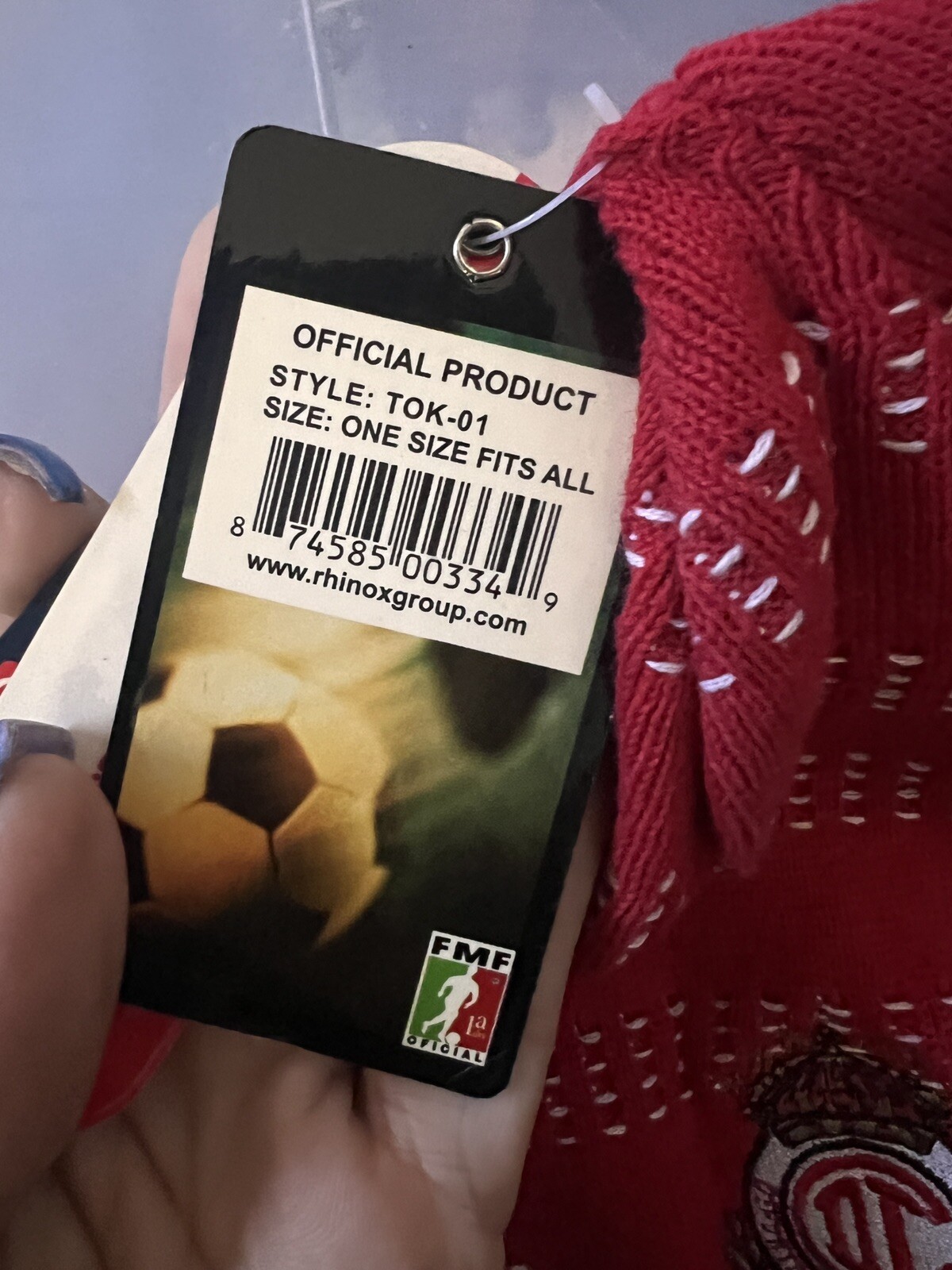Beanies Necaxa Red White Stripes Reversible New