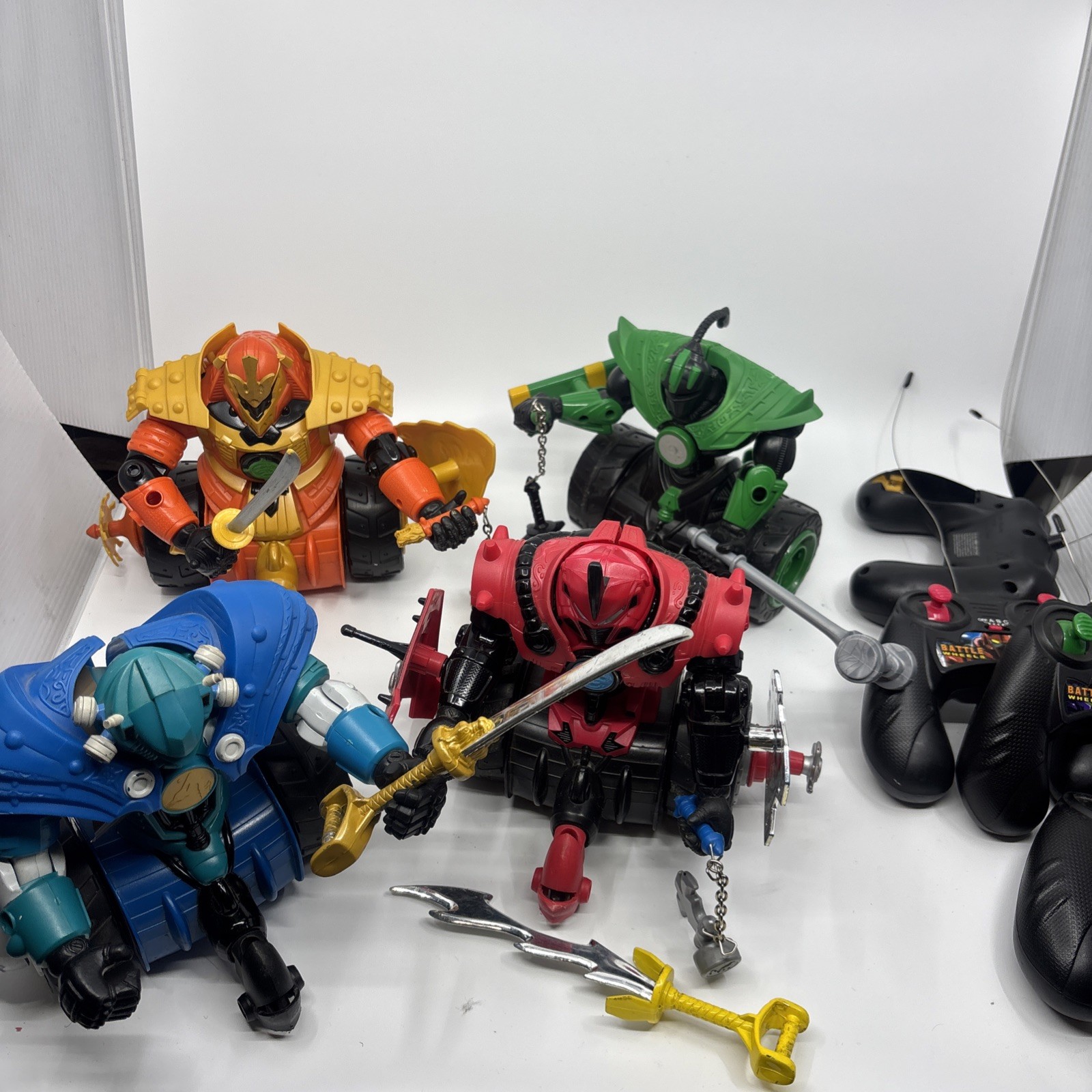 Lot of 4 JOHNNY LIGHTNING  BATTLE WHEELS RADIO CONTROL KAGU-TSUCHI SEE DESC