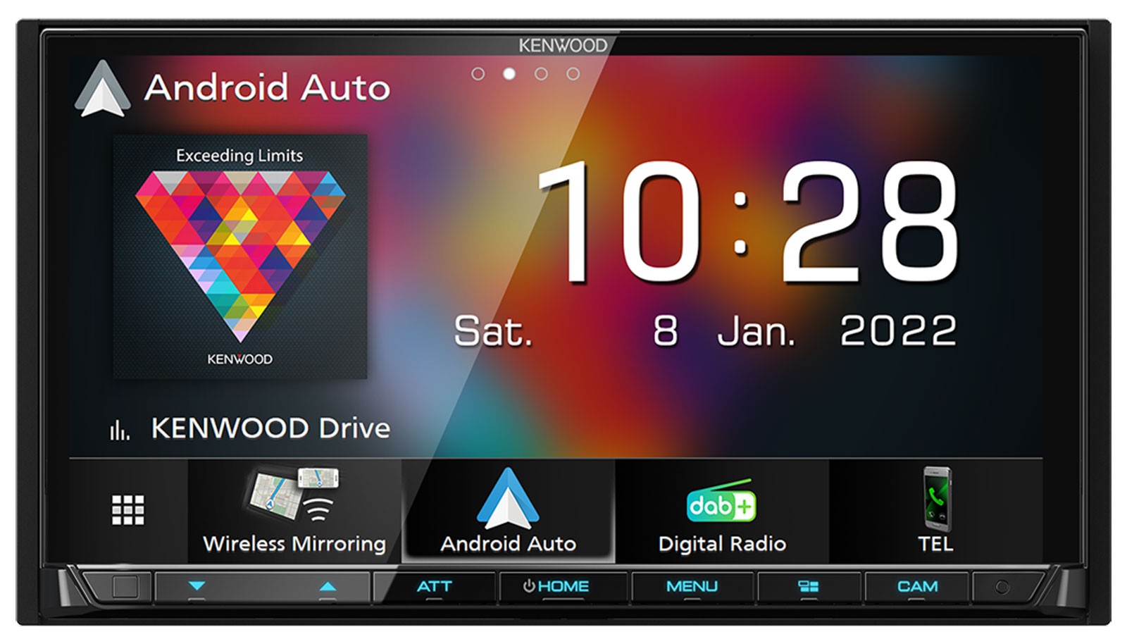 Kenwood MP3 2DIN USB DAB Bluetooth Car Stereo for Audi A6 C5 01-05 Active System Mi