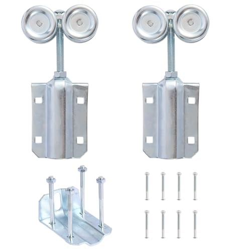 Track Sliding Door Wheels for 1-3/4" Wide and 2-1/4",Heavy-Duty Exterior