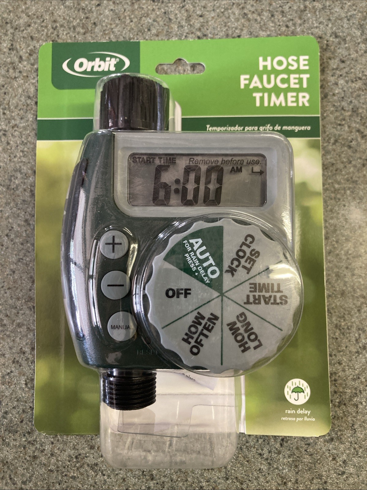 Orbit 62061Z Single-Outlet Hose Watering Timer - Green