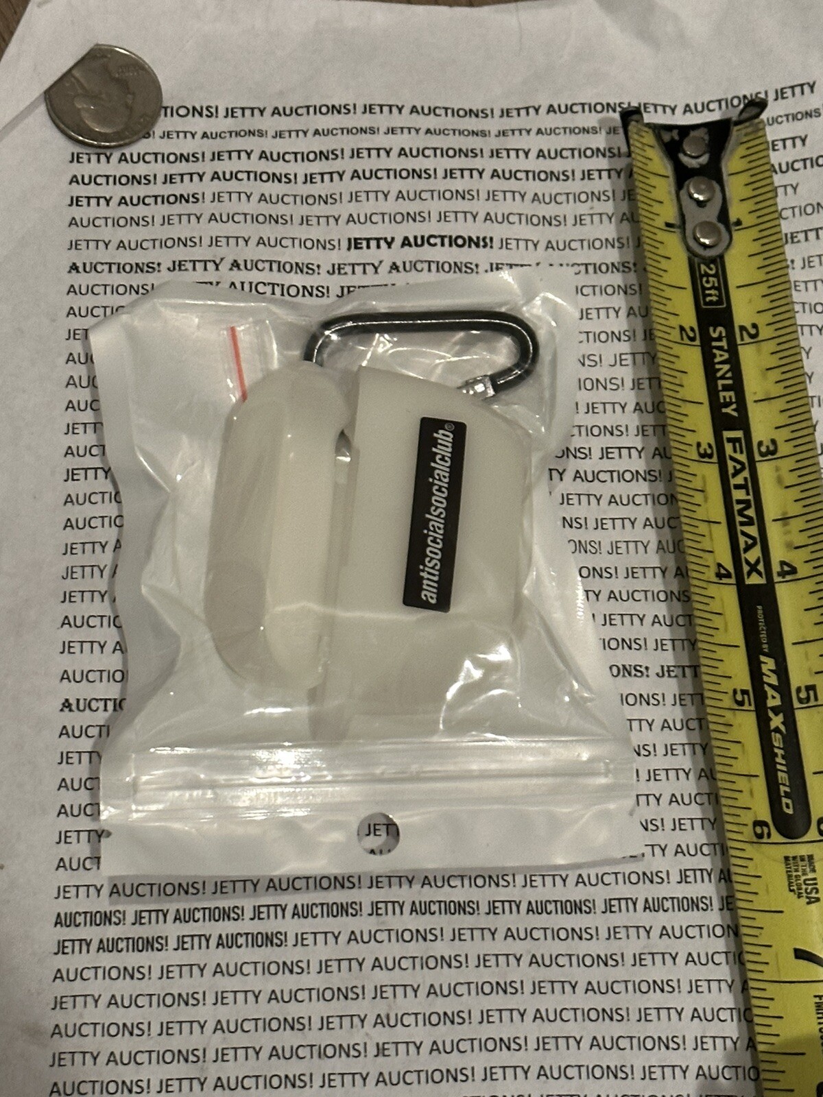 Anti Social Social Club AirPod Case White Can’t Hear You Sample Sale RARE Assc