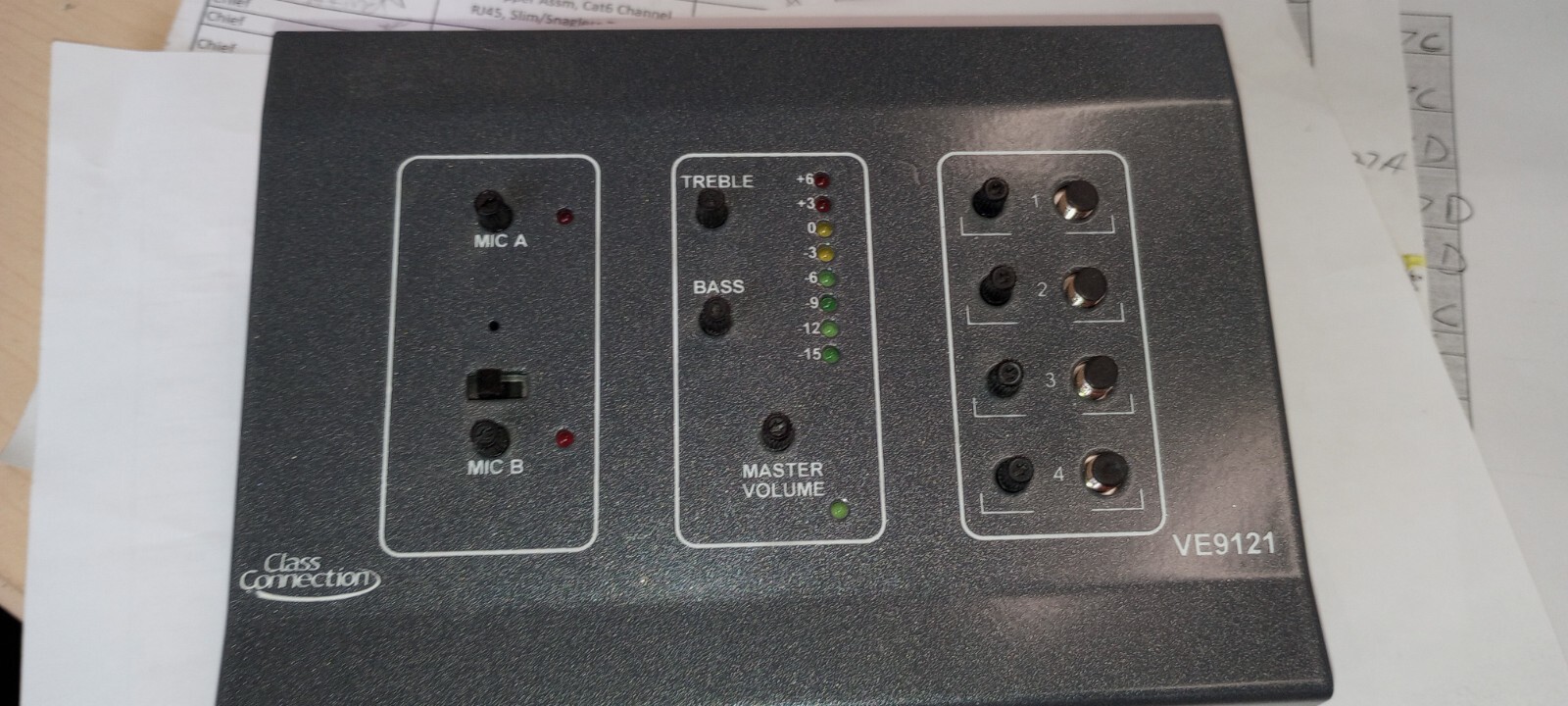 Classroom Audio Management System, Shelf Mount, VE9121