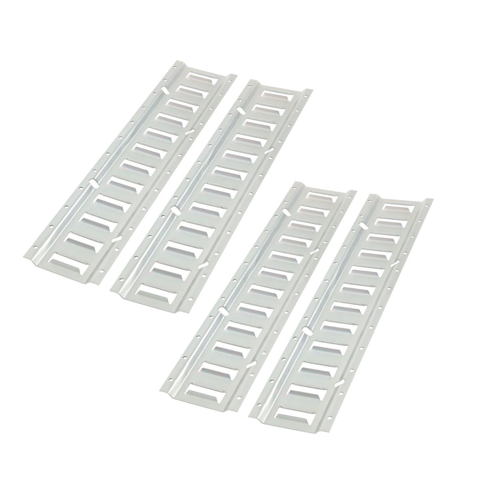 Labwork Silver 4 Pack 2' E Track Tie Down Rail Kit Rail For Enclosed Cargo