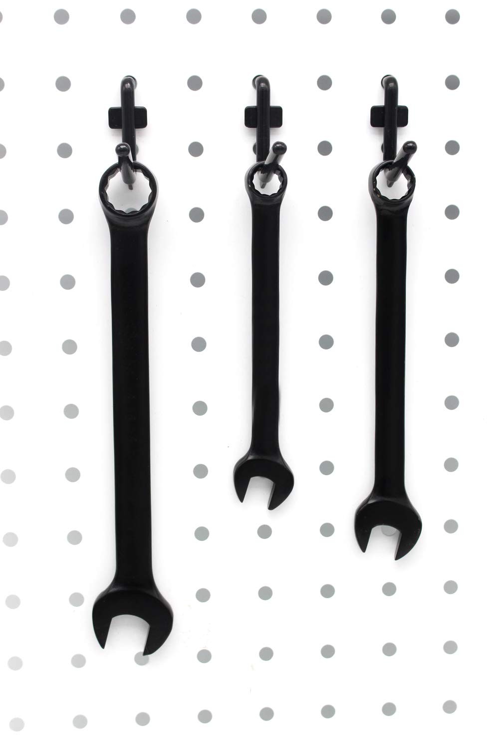200-Pack 1.5 inch Black L-Style Pegboard Hooks Kit for Tool Organization