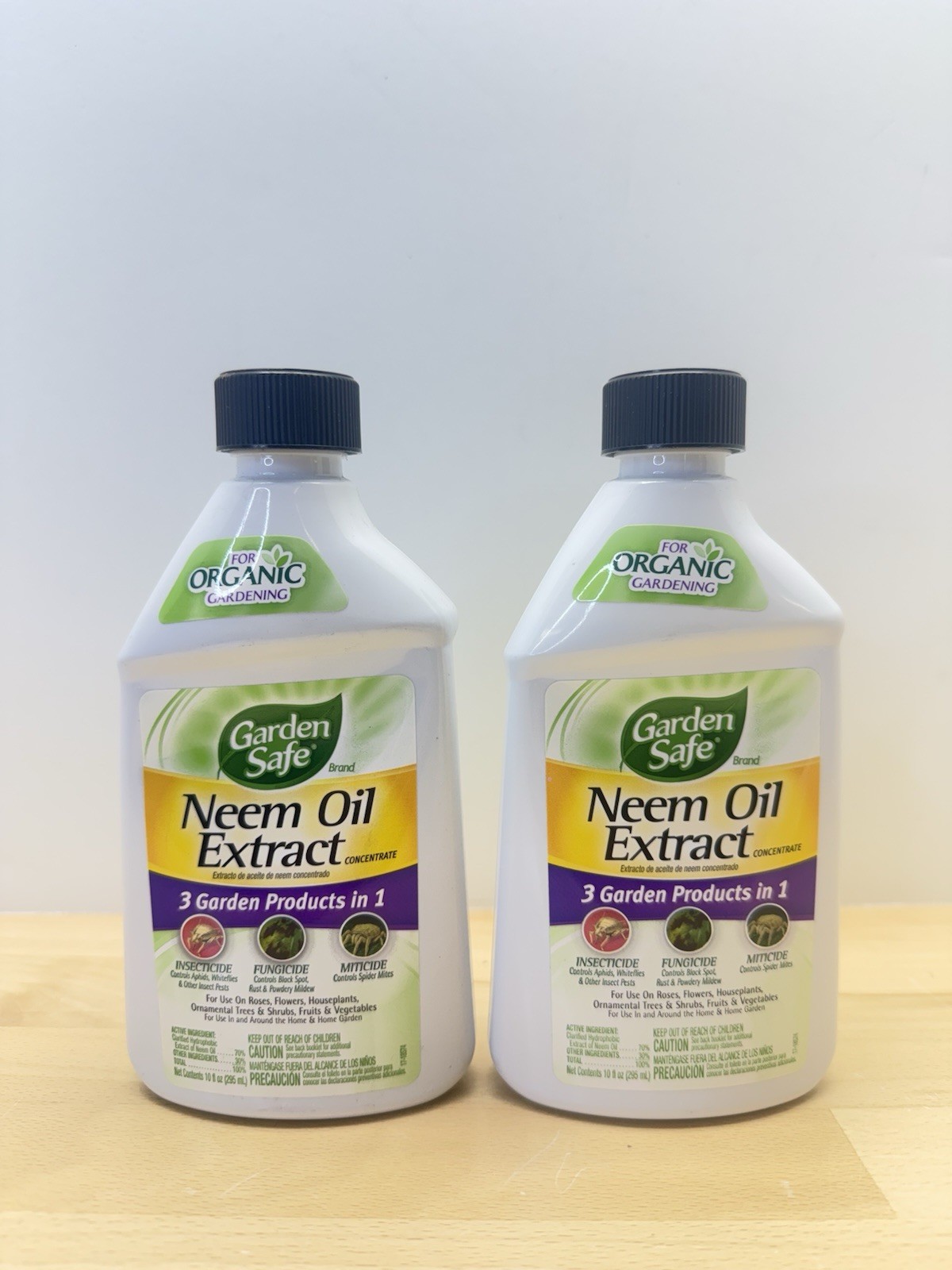 Lot Of 2 Organic Garden Safe Neem Oil Extract Concentrate 10 Oz Insecticide