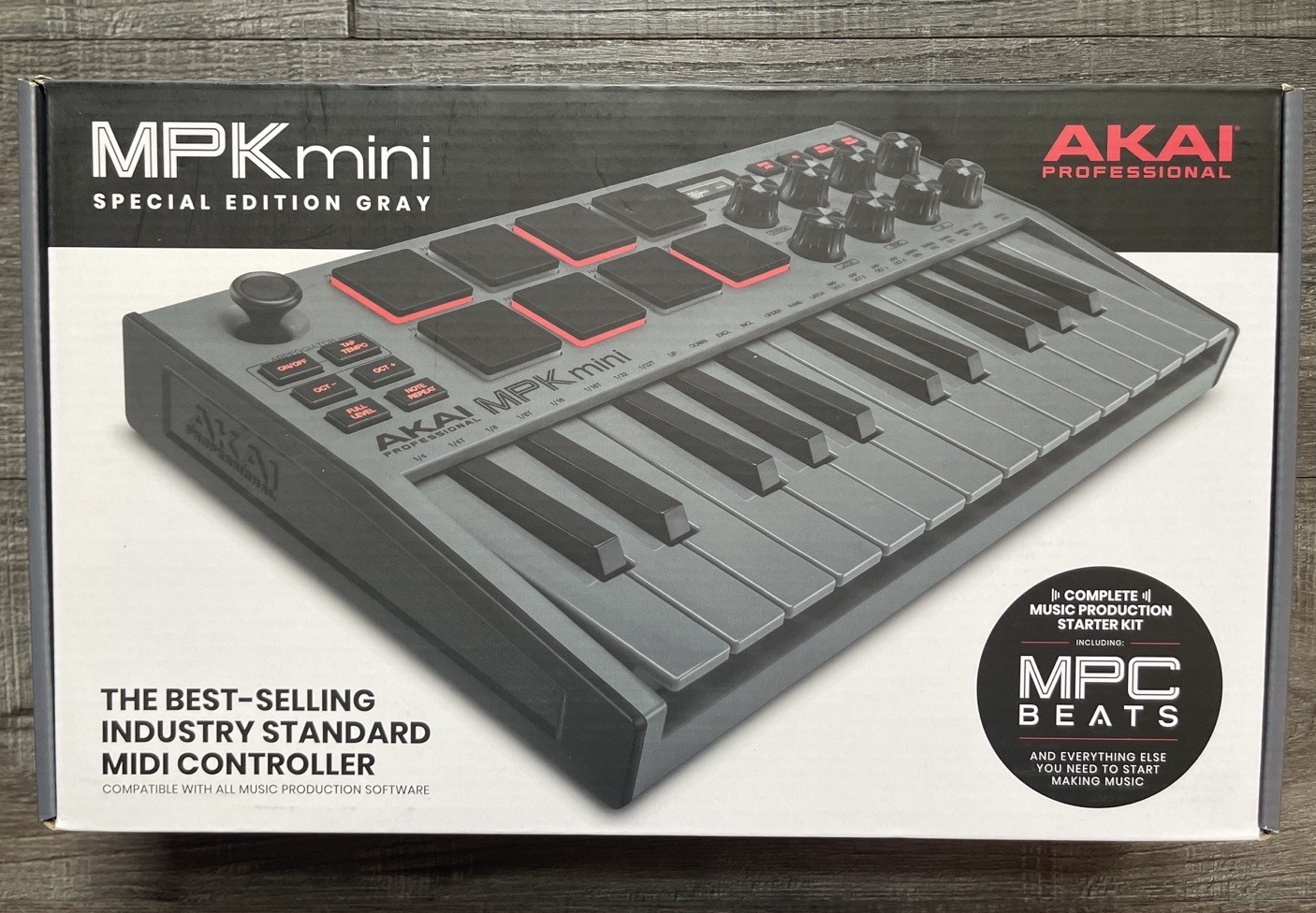 Akai Professional MPK Mini MK3 Special Edition Gray MIDI Controller Open Box