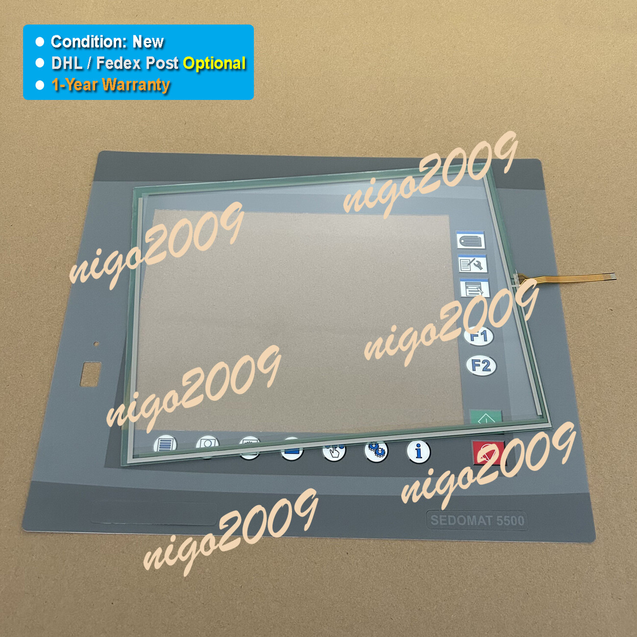 Fit for SEDO-TREEPOINT SEDOMAT 5500 PROFIBUS A9021000 Touch Screen Glass Overlay