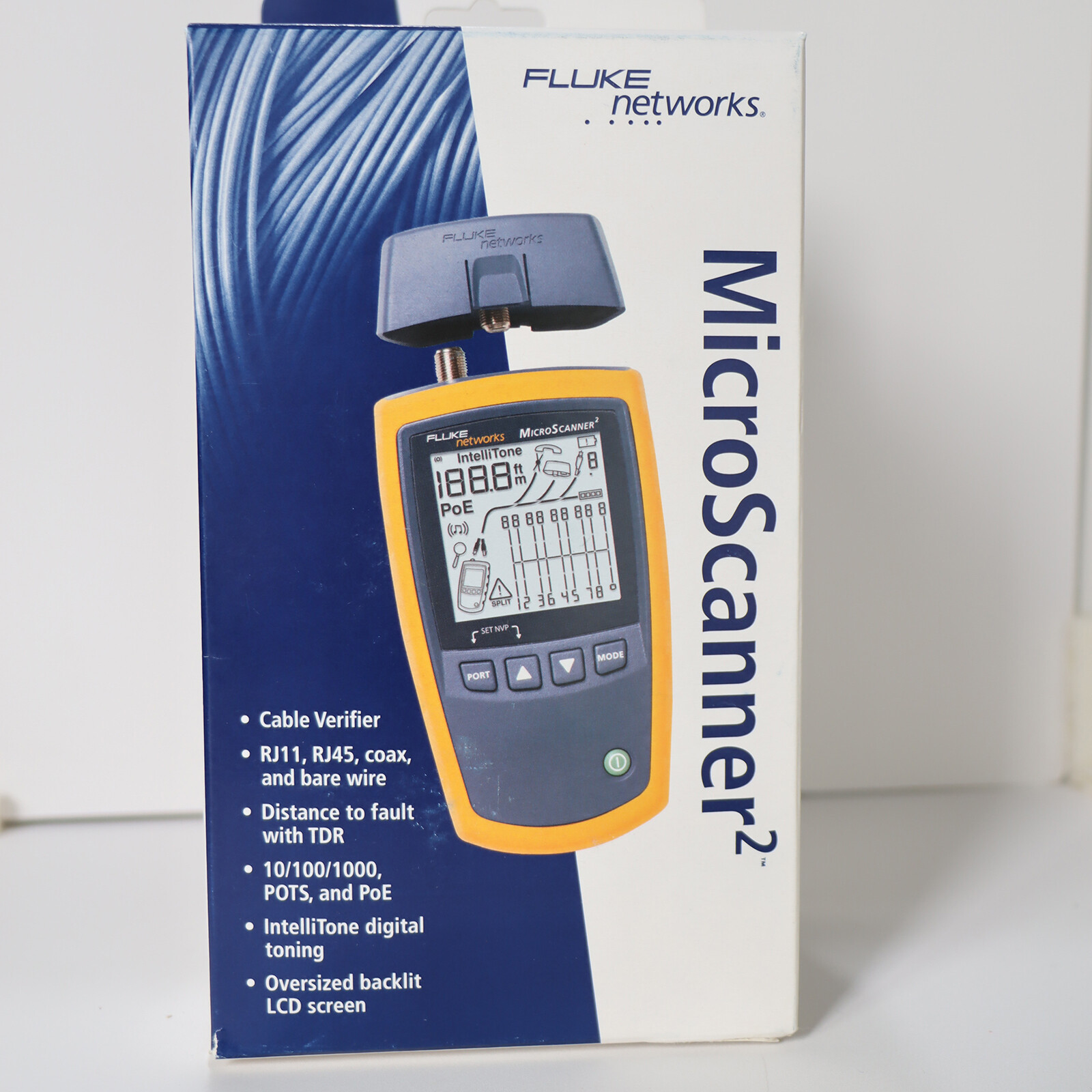 Fluke Networks MS2-100 Microscanner2 Cable Verifier #Z