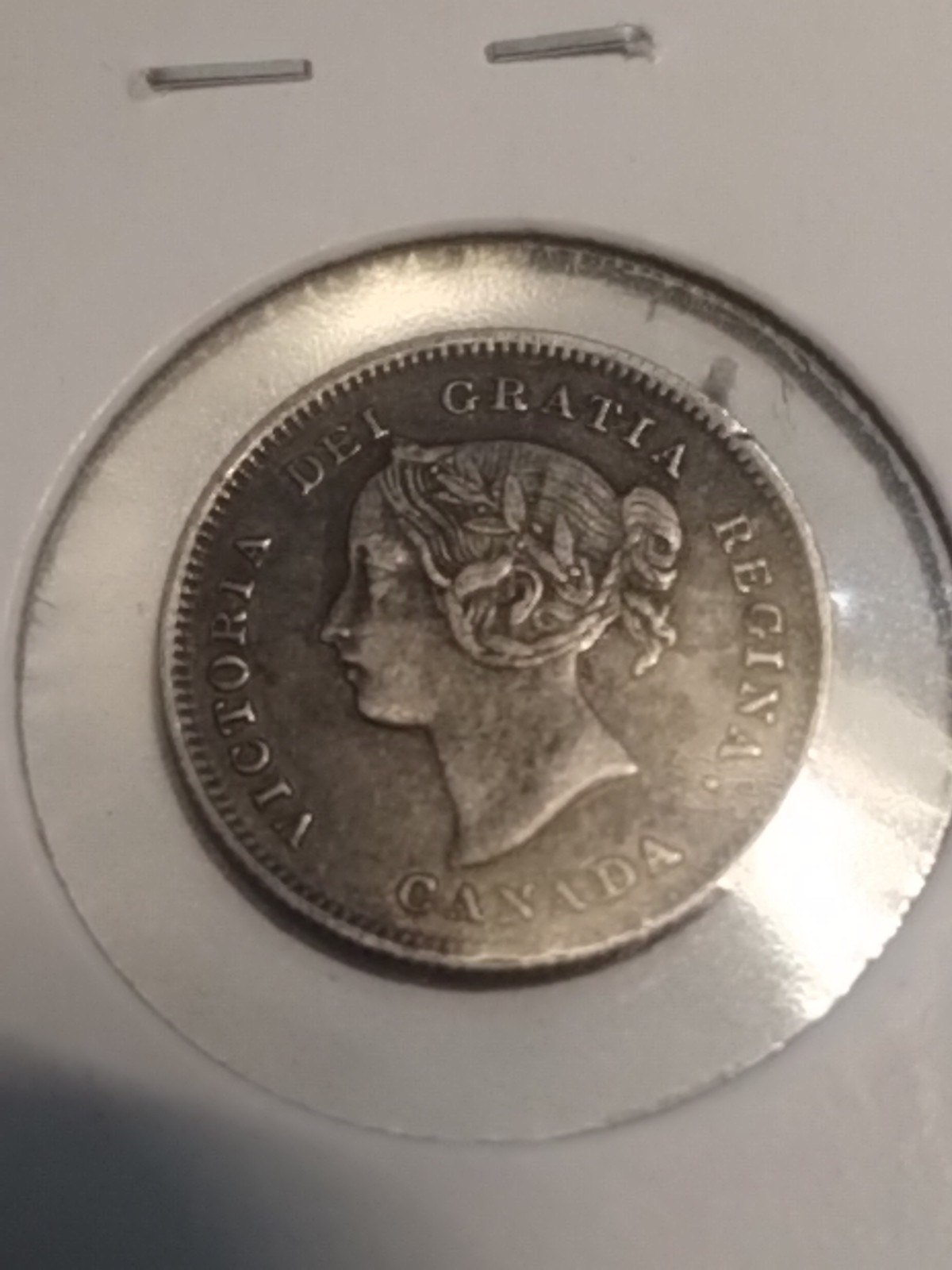 1901 Canada 5 Cents Silver Foreign Coin