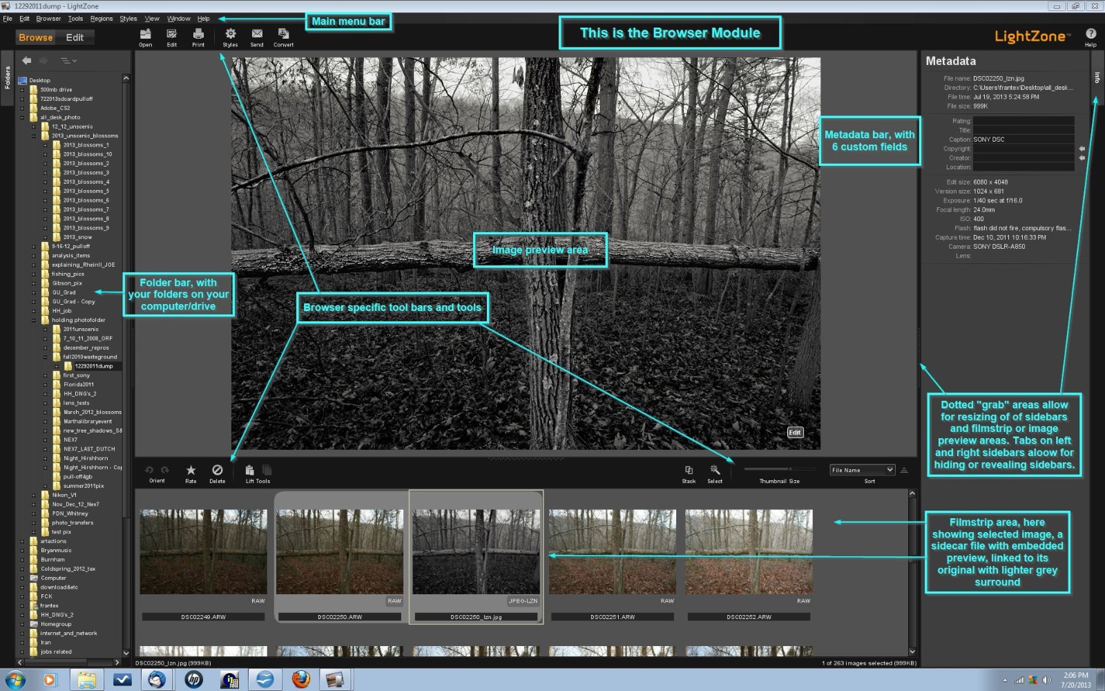Pro Digital Photo Camera RAW Image Editing Lightroom-Darkroom Software Program