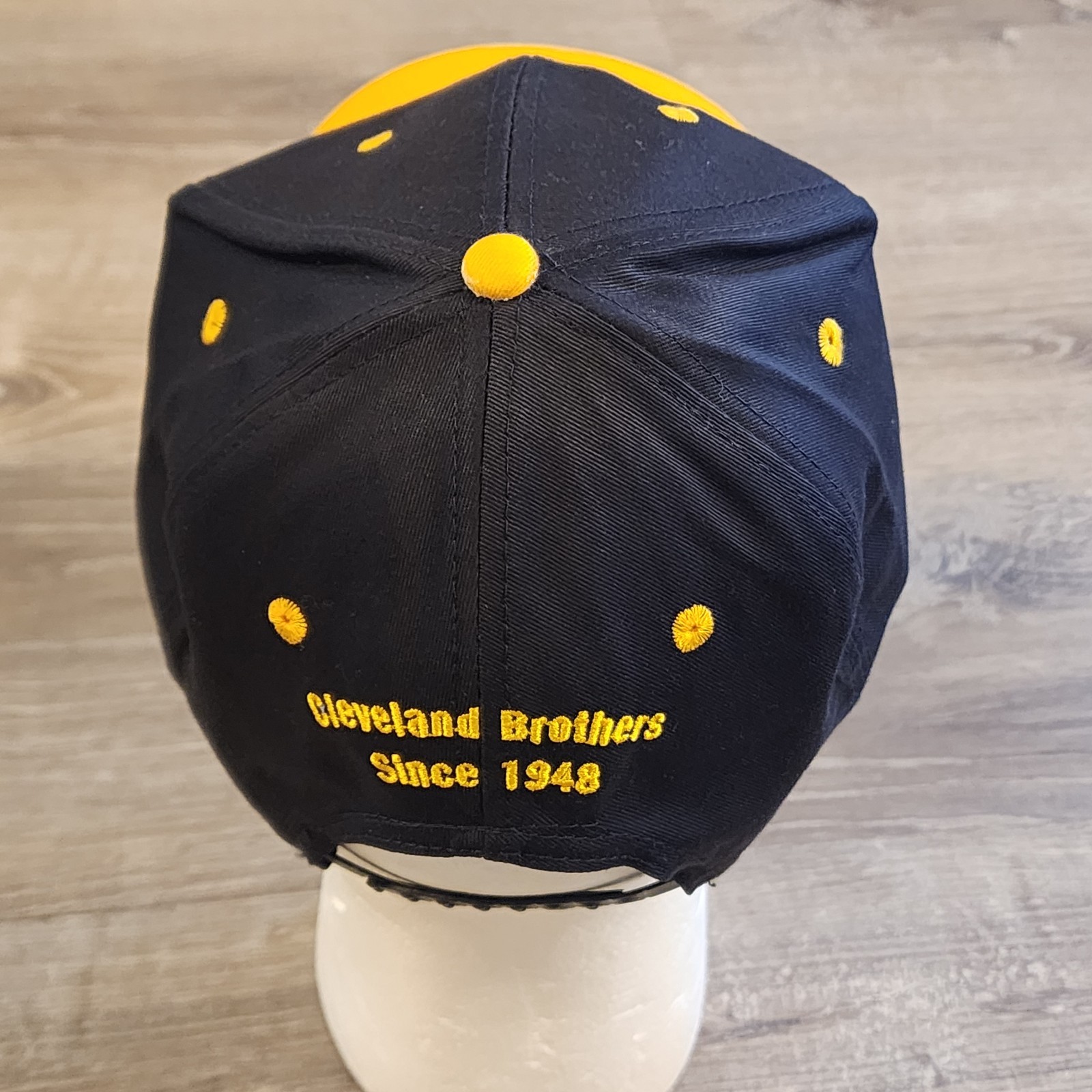 CAT Caterpillar Snapback Hat Company Logo Cap Yellow And Black