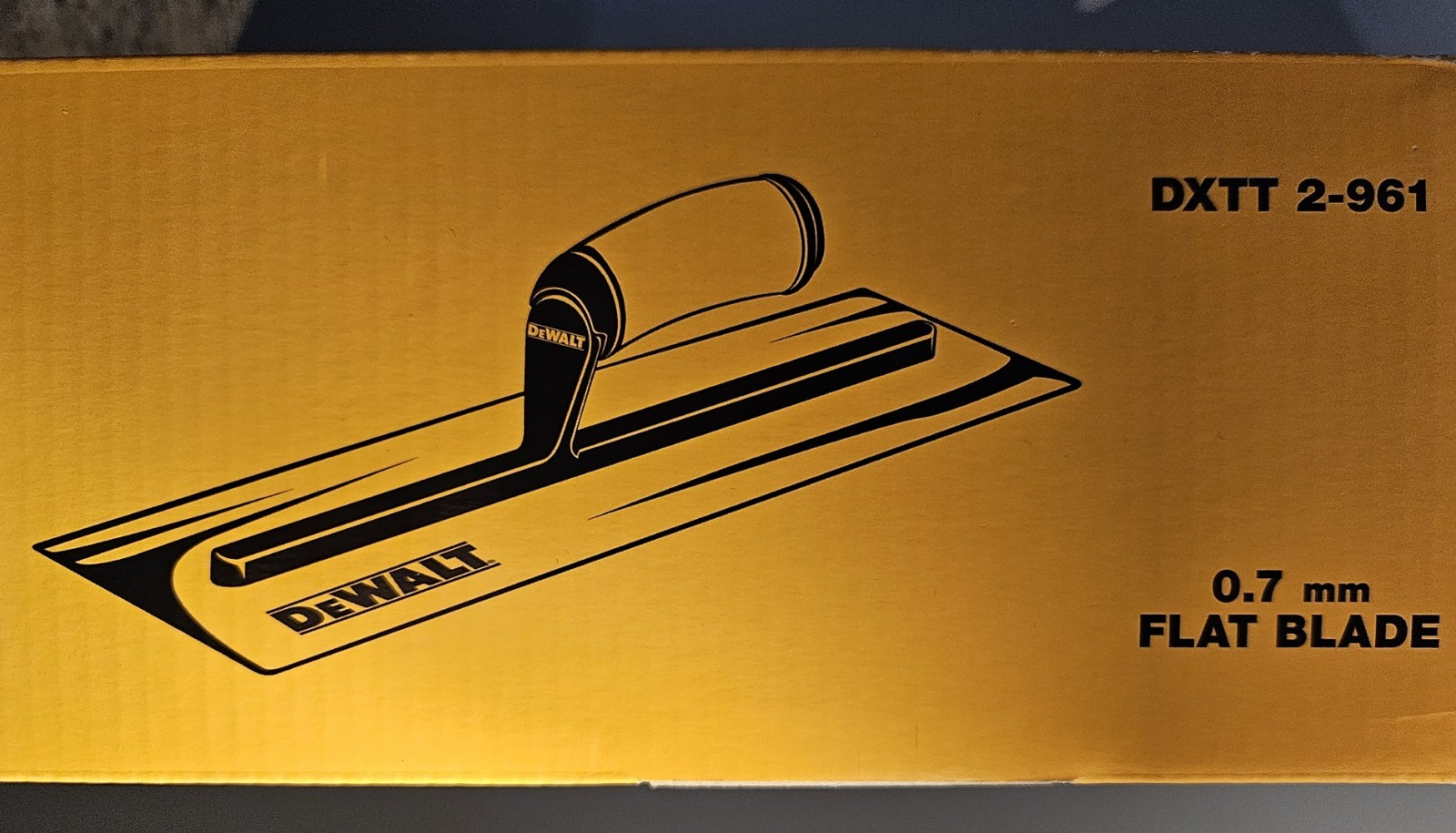 DEWALT 12" Drywall Finishing Trowel DXTT 2-961, Flat Blade 0.7mm, New In Box