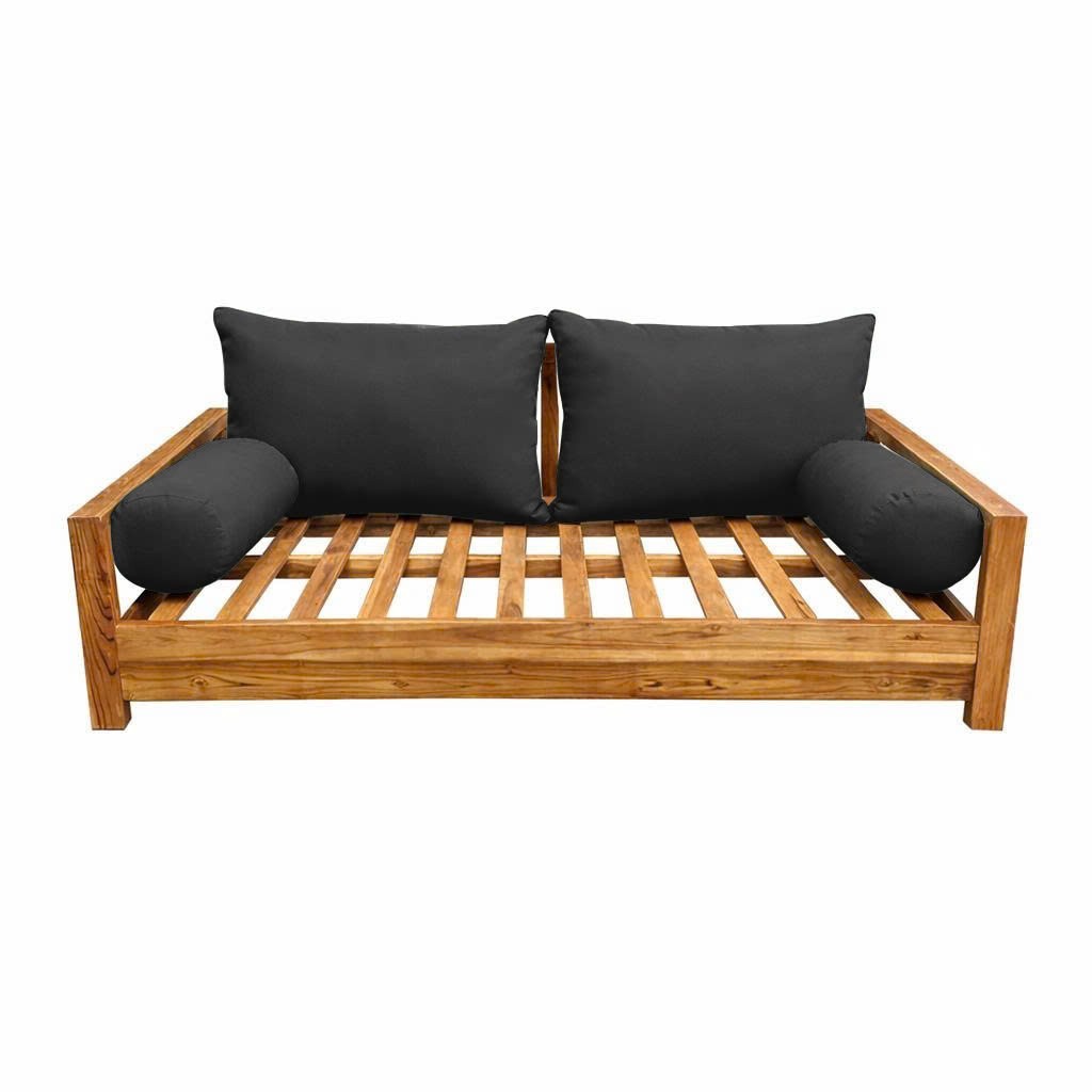 |COVER ONLY| STYLE 2 Full Bolster Pillow Daybed Porch Swing Knife Edge AD003