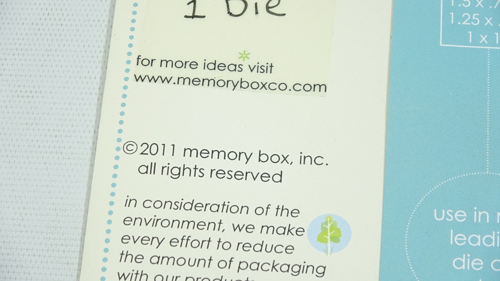 2011 Memory Box Craft Steel Die Classic Tags Label Style 98105