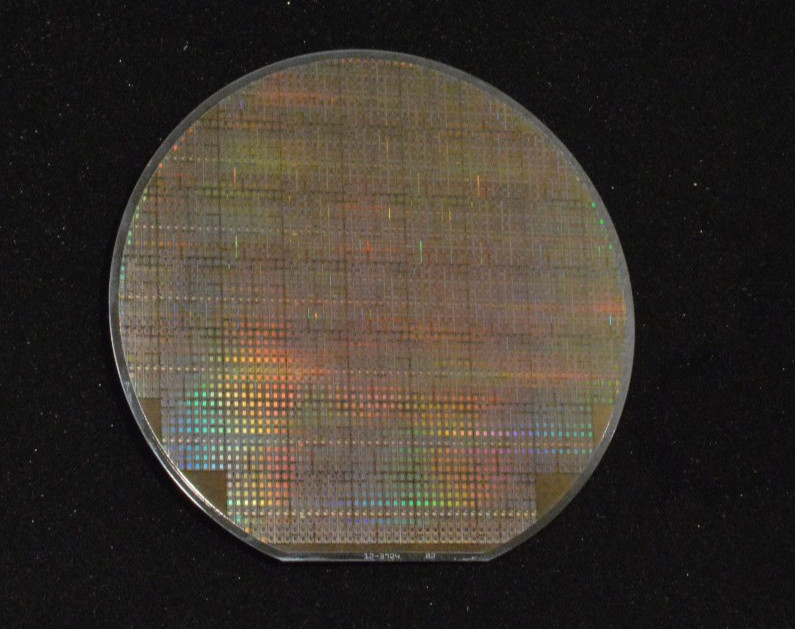 Vintage Dallas Semiconductor Silicon Wafer has DS20C16 2Kx8 RAM circa 2000
