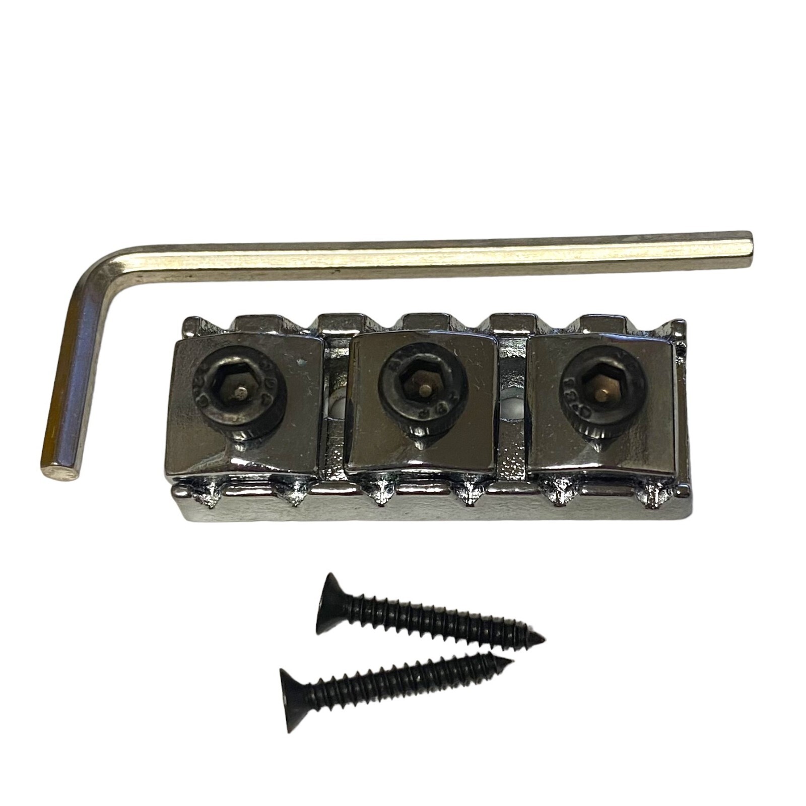 PL001-C Chrome Locking Nut for Floyd Rose 42mm with Screws for Guitar