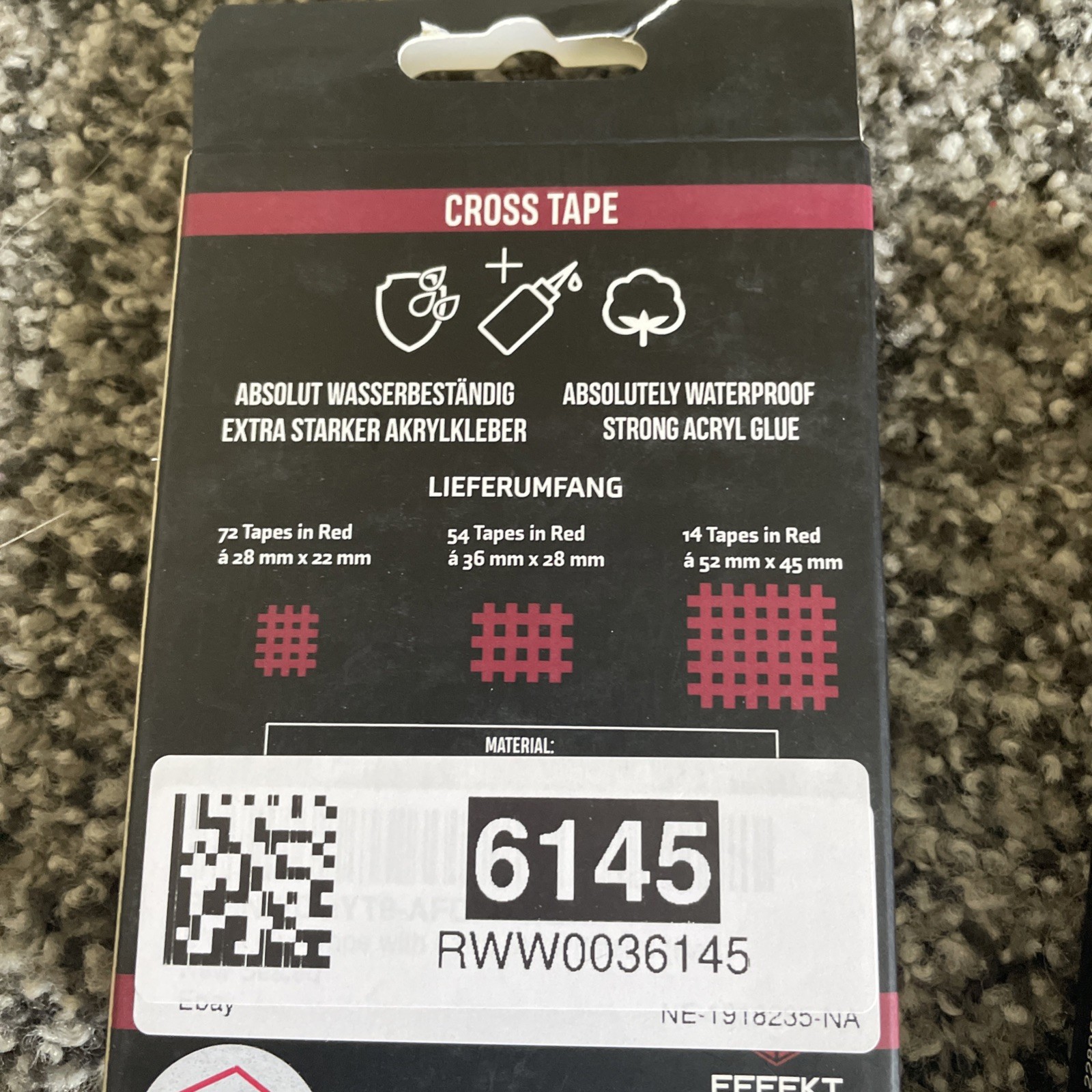 Effekt Cross Tape Grid Extra Strong Red 3 Packs!