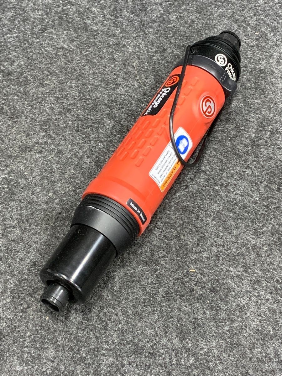 CHICAGO PNEUMATIC 1/4" Hex Straight Shut off Reverse Pneumatic Screwdriver