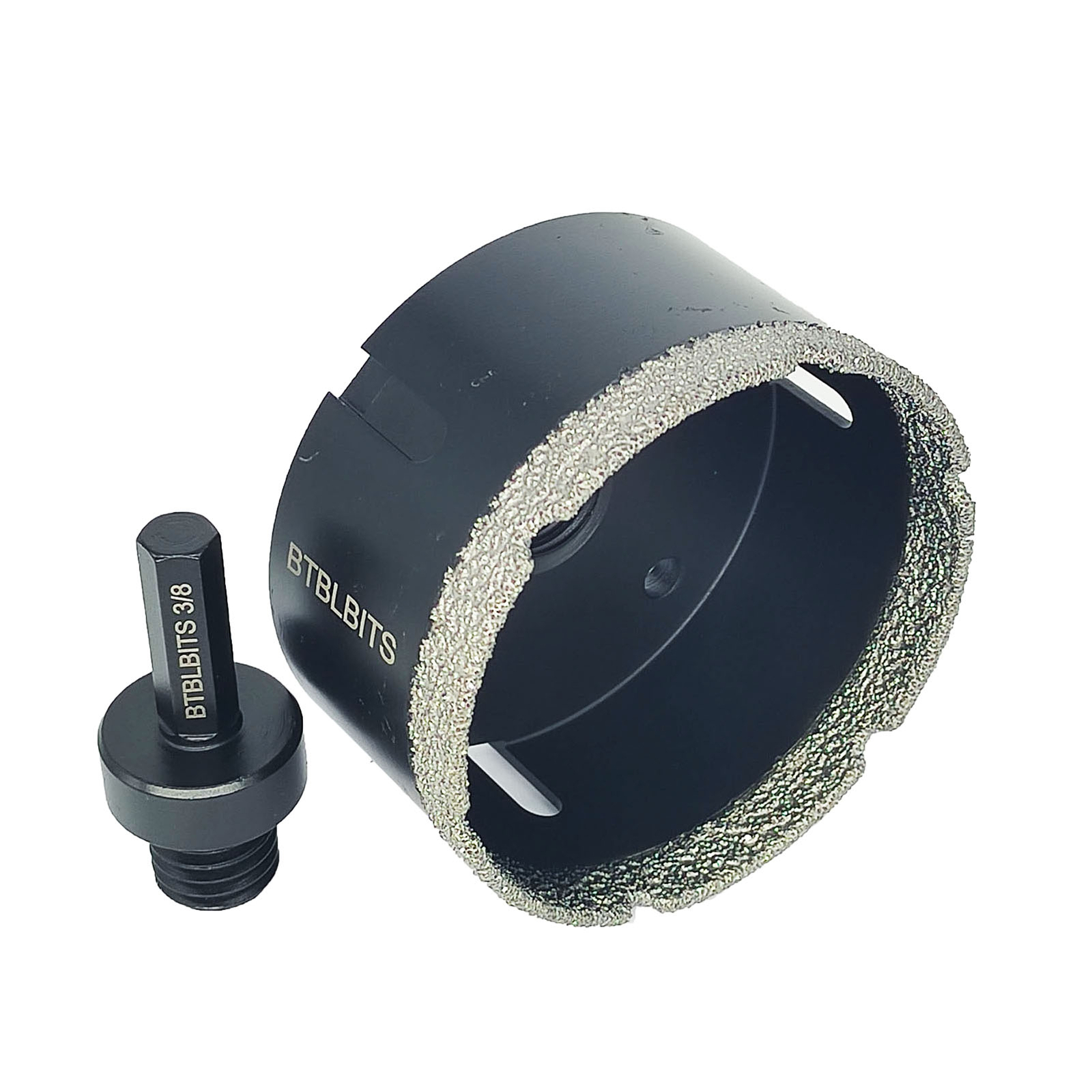 3" Diamond Core Drill Bit Set Ceramic Granite Marble Tile Hole Saw Cut Adapter