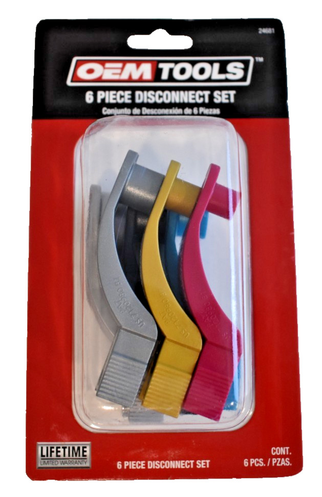 OEMTOOLS 24681 A/C AC Fuel Transmission Line Disconnect Tools Set of 6 OEM TOOLS