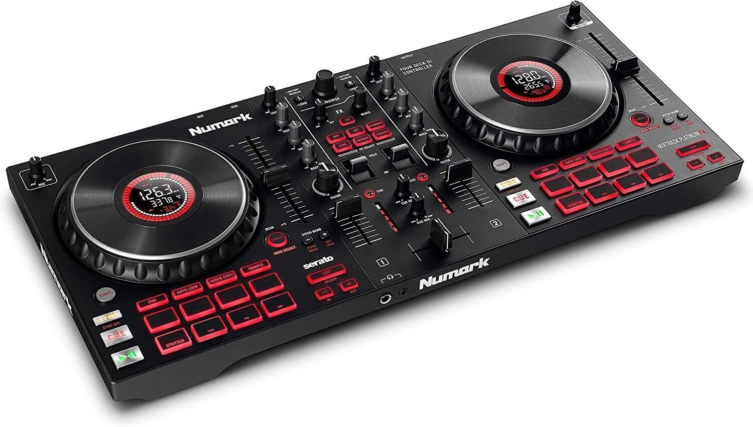 Numark Mixtrack Platinum FX 4-Deck Serato DJ Controller Japan Tabletop 24 Bit