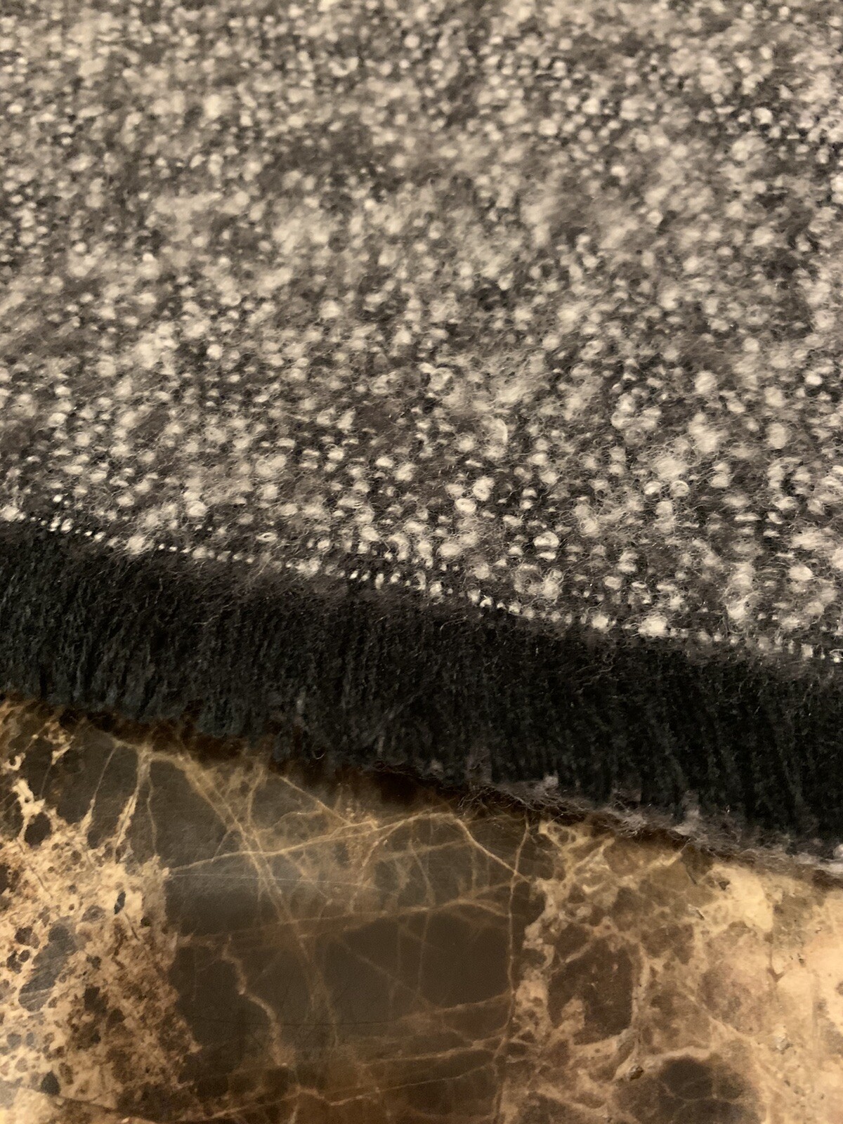 Pronto Uomo Mens Wearhouse Gray, Black & White Marled Mens Scarf Super Soft NWT