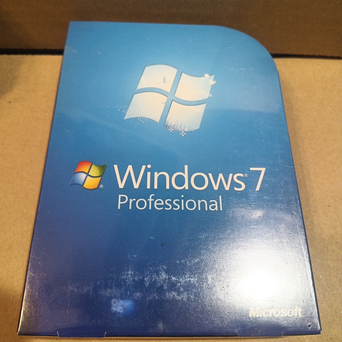 Microsoft Windows 7 Pro Professional 32 / 64bit Kit DVD Retail Box New Install