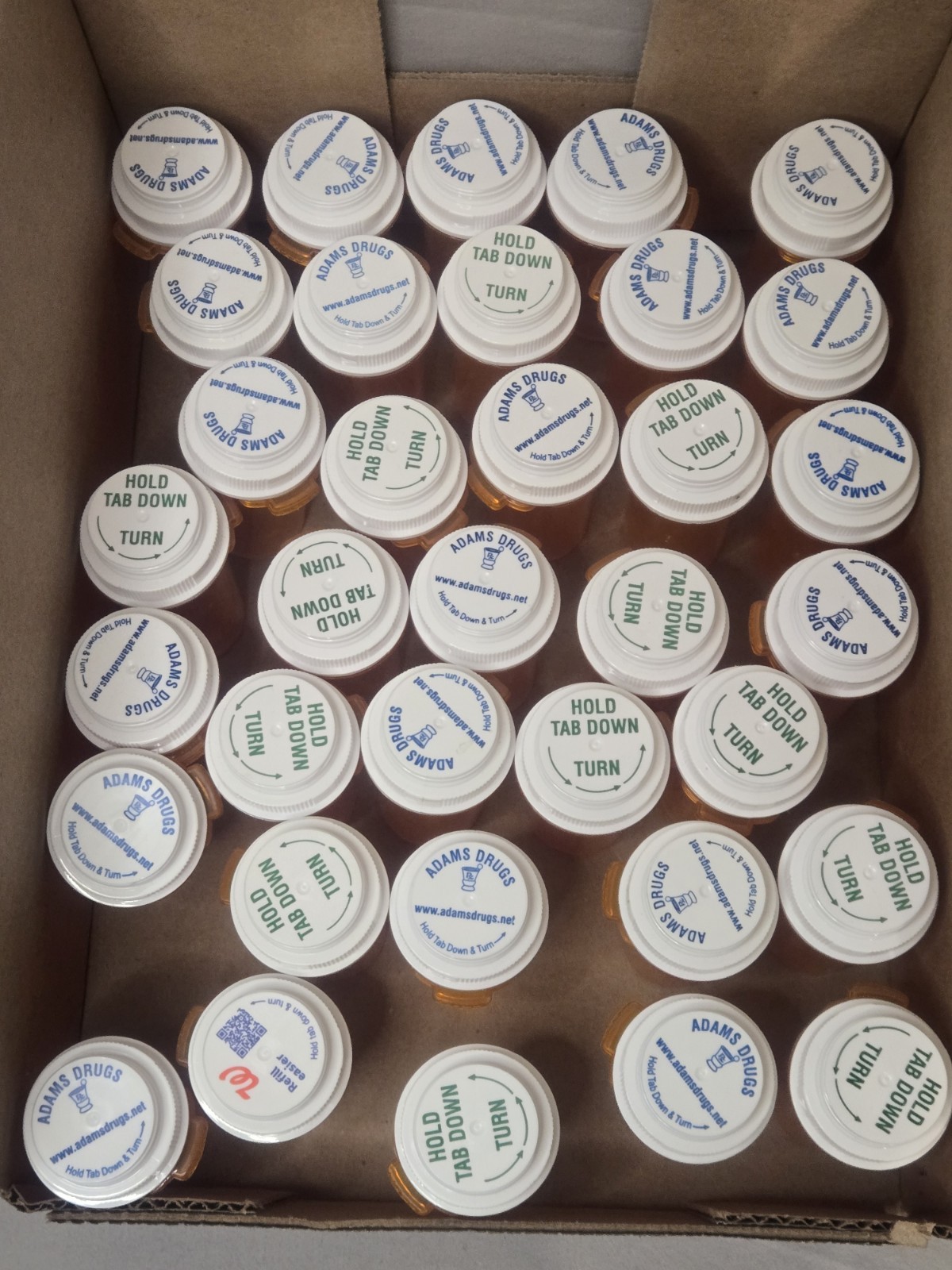 35 Empty Amber Colored Pill Bottles (Same Size) Arts & Crafts