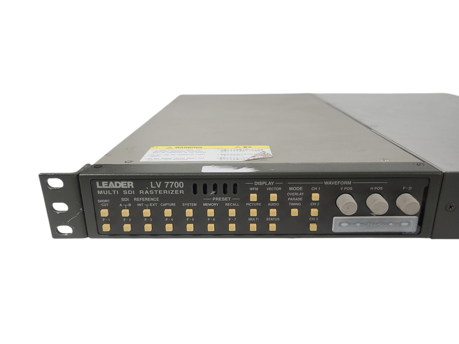 Leader LV7700 HD/SD Rasterizer (2044-625)