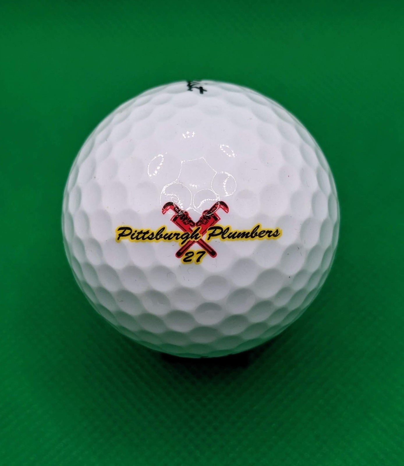 Small Pittsburgh Plumbers Union Local #27 logo golf ball - Pennsylvania