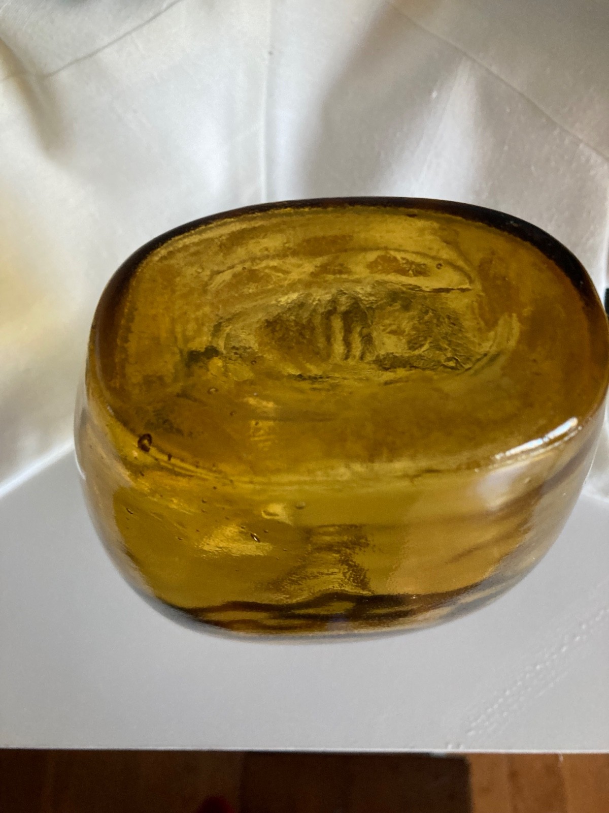 Bubble Glass Bottle - American Eagle and Stars Design