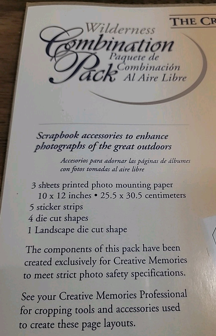 Creative Memories Collection Wilderness Combination Pack 10 x 12