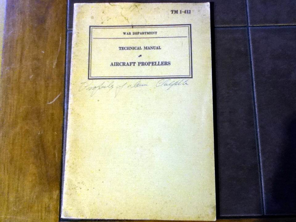 1940 Propeller Technical Manual , Ground Adjustable, Lycoming-Smith, Curtiss &