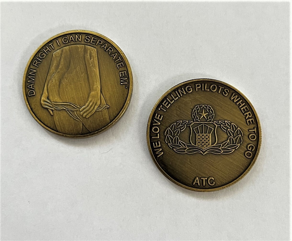 USAF ATC Separate Pilots Challenge Coin F-35 F-15 F-16 Topgun F-14 F-4 SR-71 U-2