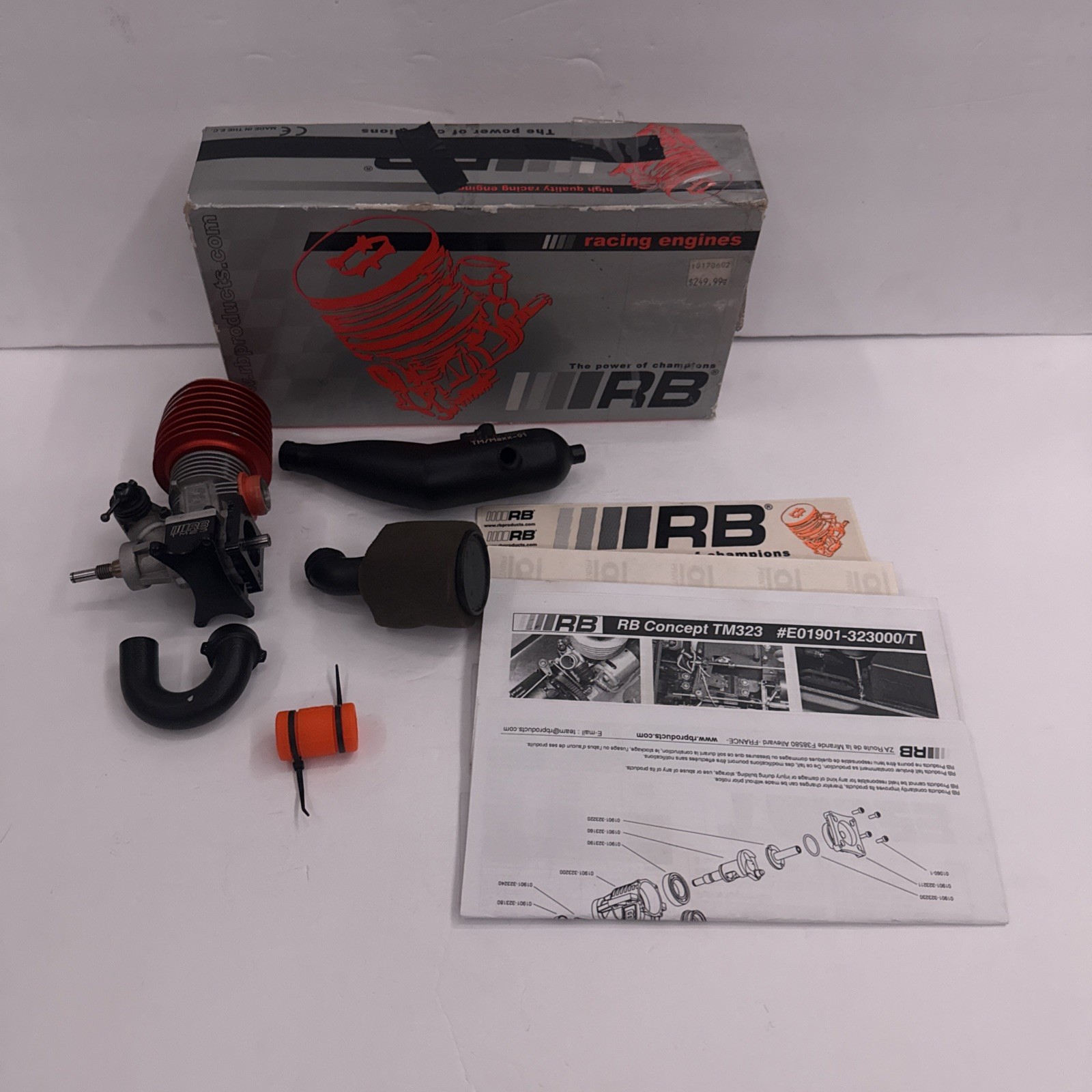 Vintage RB Concept TM323 Racing Engine With Original Box- Good Compression