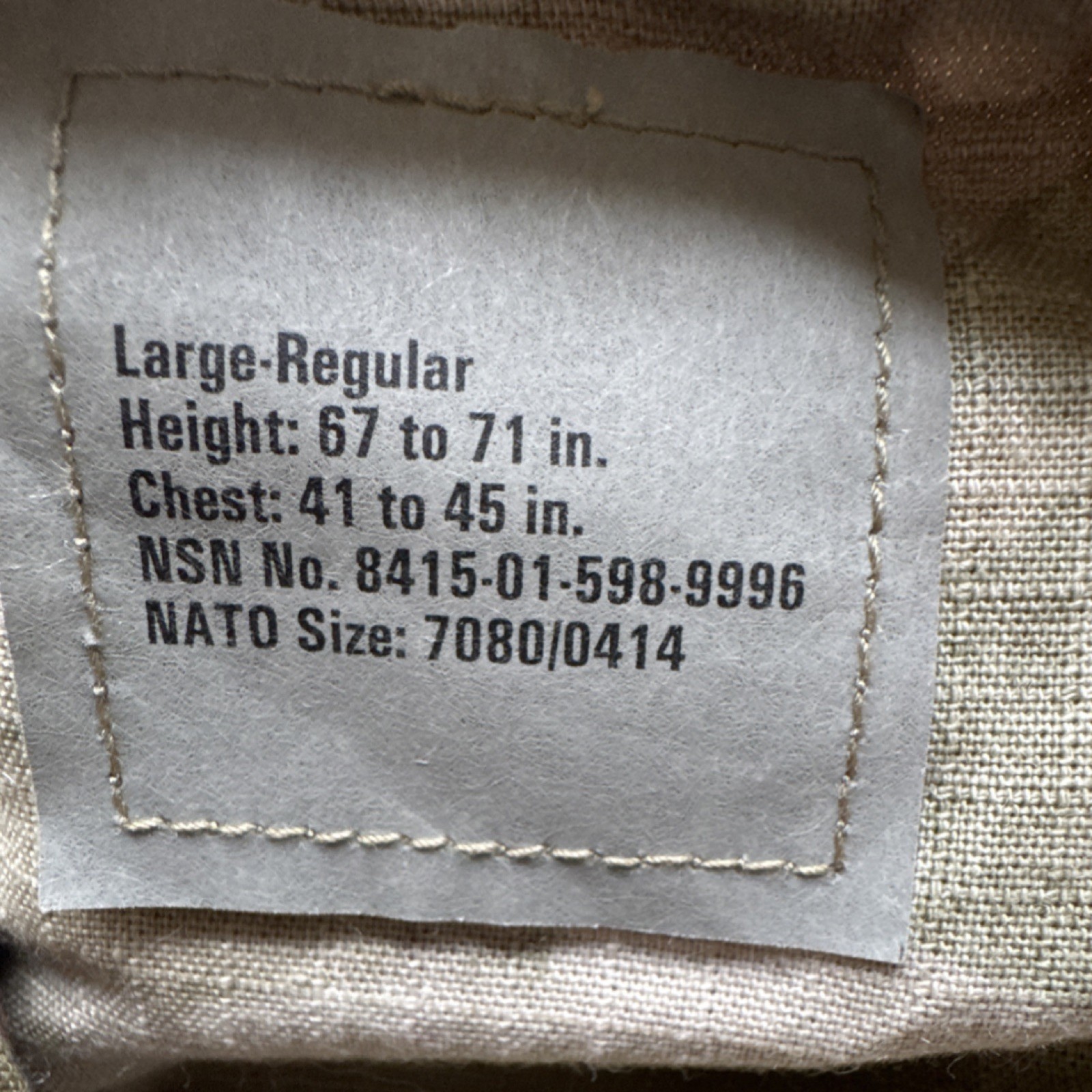 NWT US Army OCP FRACU Coat/Top Size Large Regular