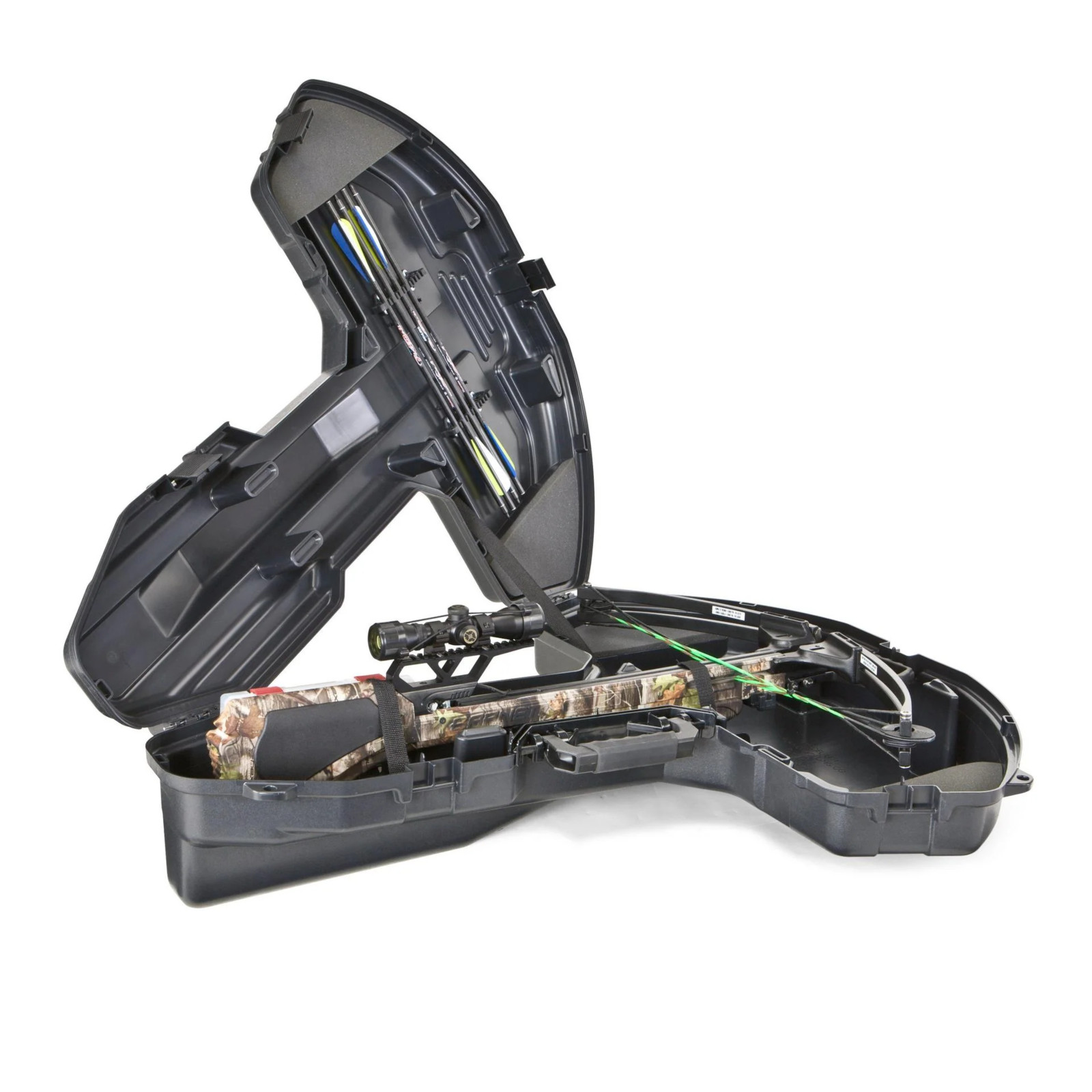 Plano BowMax Protective Archery Case with Integrated Bolt Storage – Black