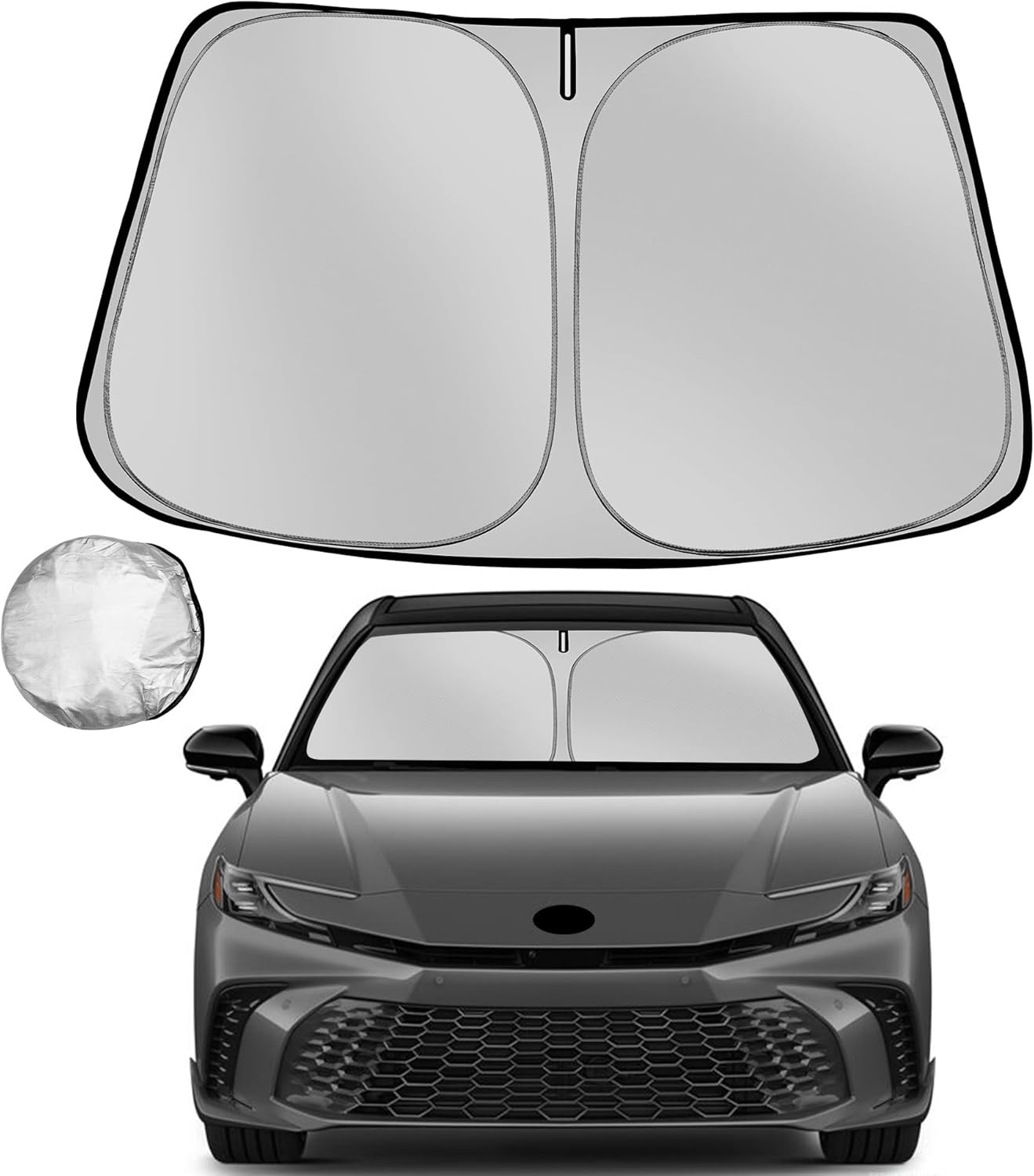 Sun Shade for 2025 2026 Toyota Camry Foldable Sun Sunshade for Car Front Window