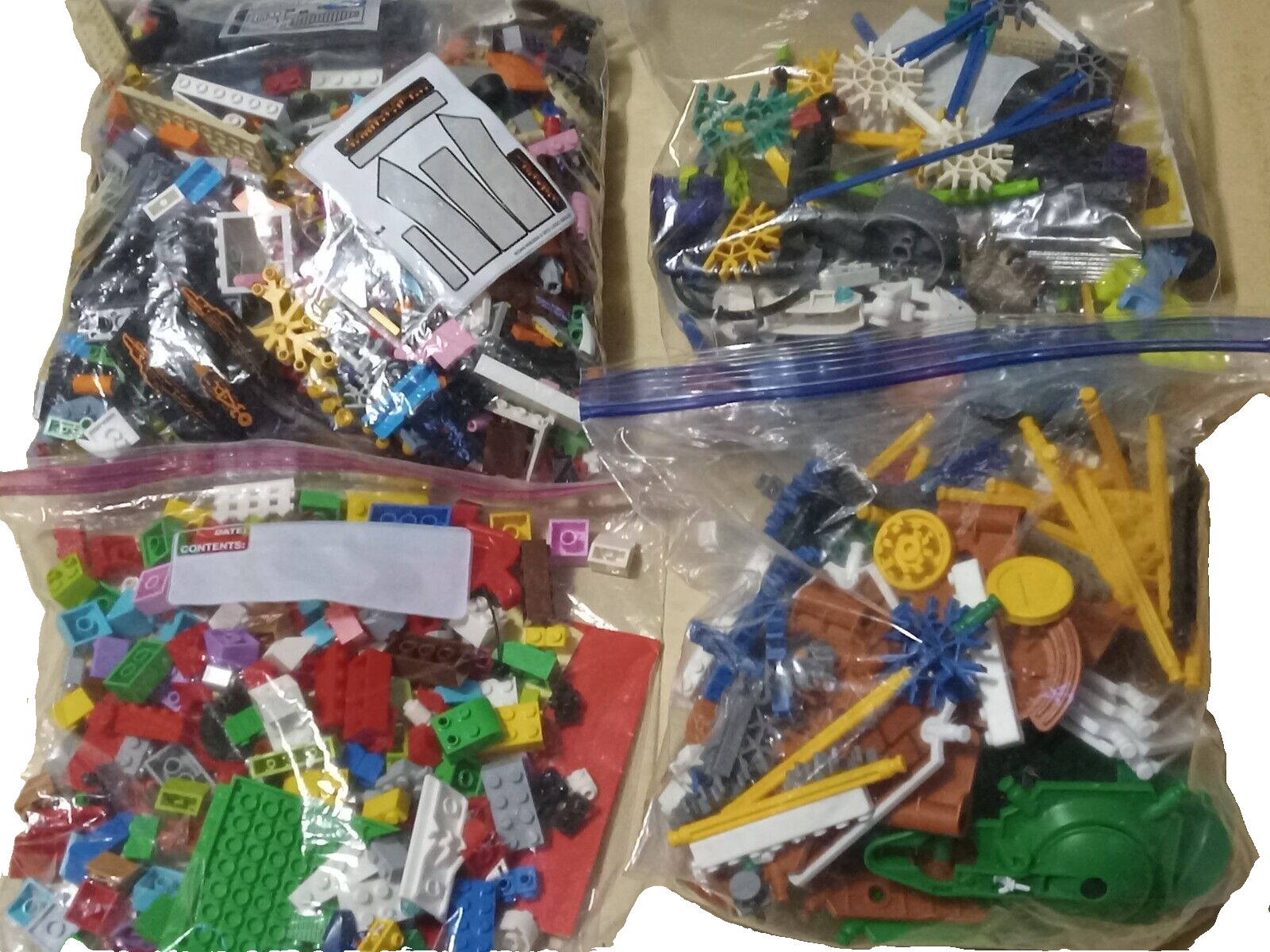 LOT of FIVE (5) Pounds  of  "LEGO LIKE"   Building Toys