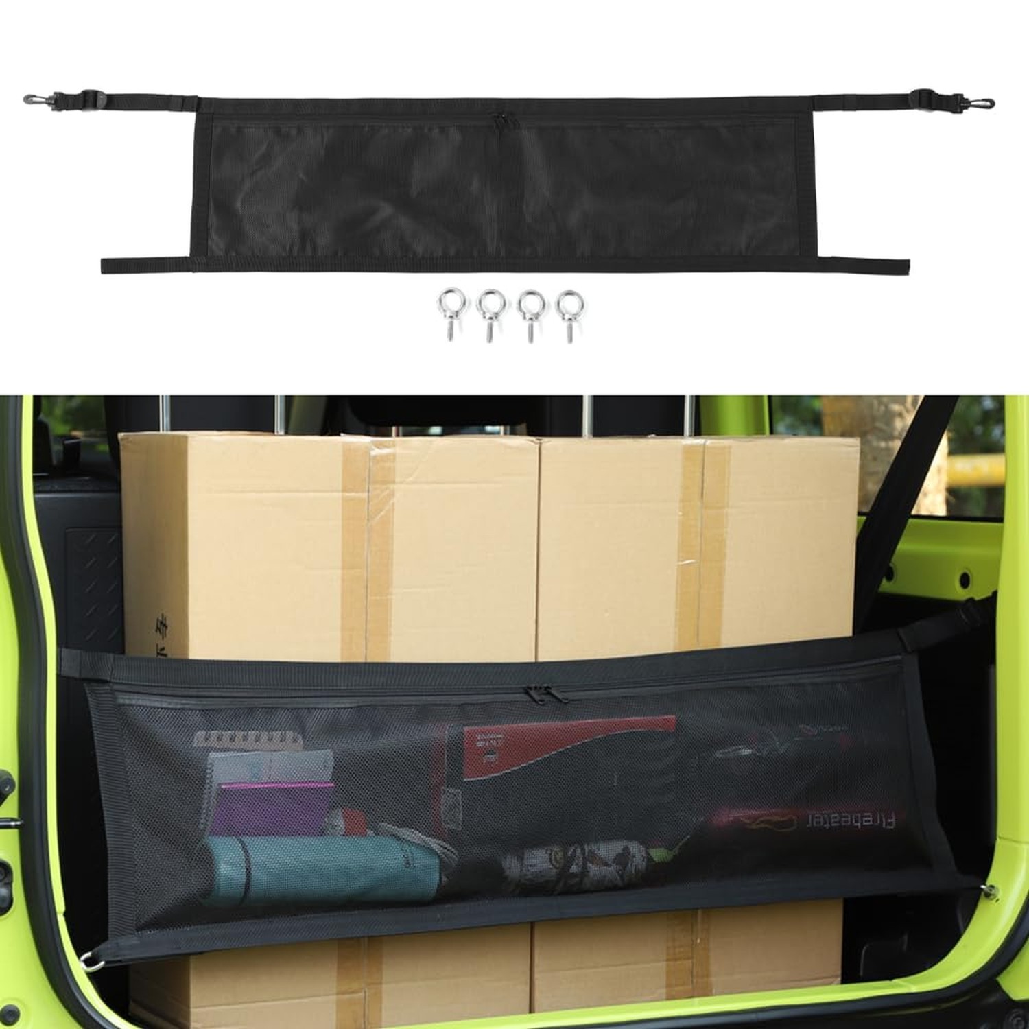 Cargo Net Car Rear Trunk Isolation Net Organizer Storage Net for Suzuki Jimny...