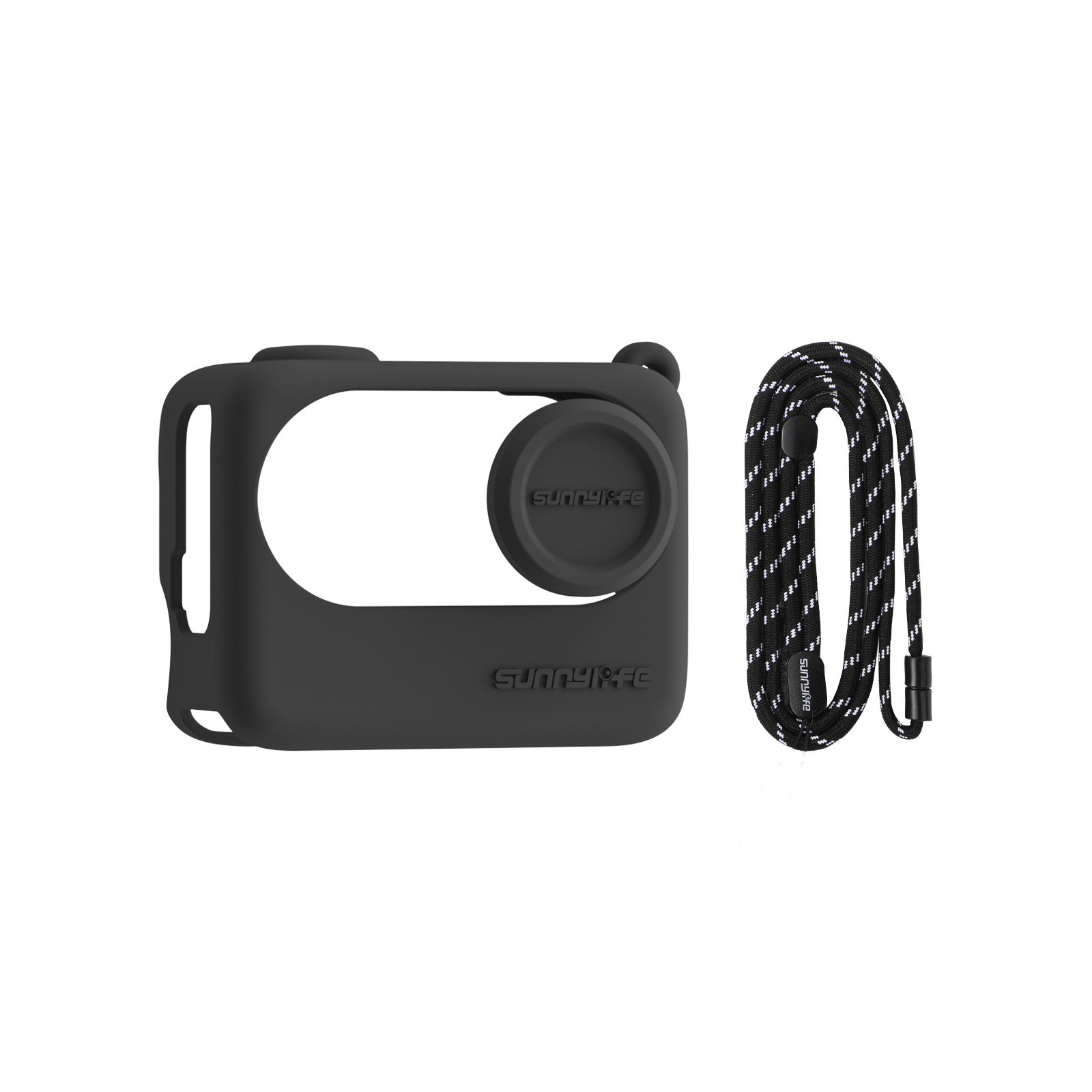 Lens Protective Cover Hanging Rope For Insta360 GO 3S Silicone Charging Case
