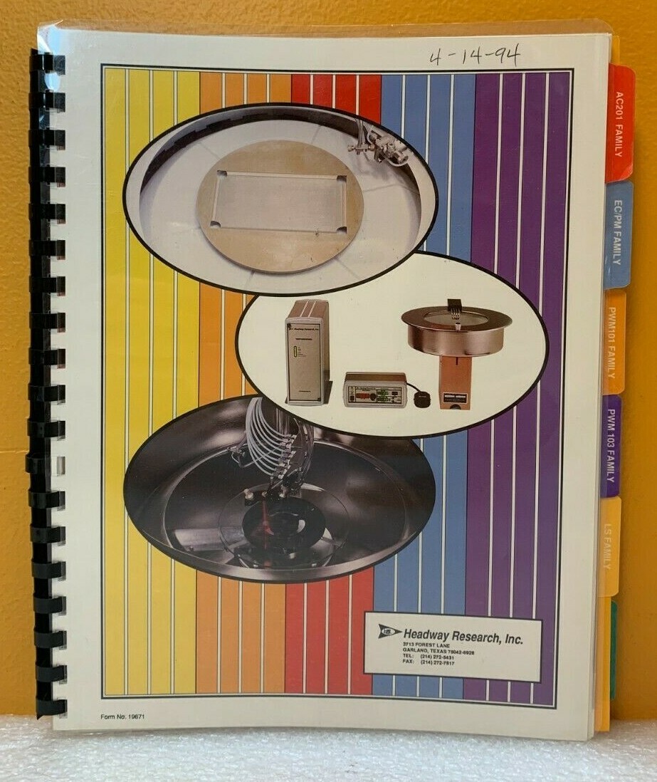 Headway Research, Inc. Catalog.