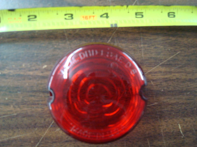 RED TURN SIGNAL LENS FOR HARLEY SPORTSTER XL FX & FXR 1973 - 1985