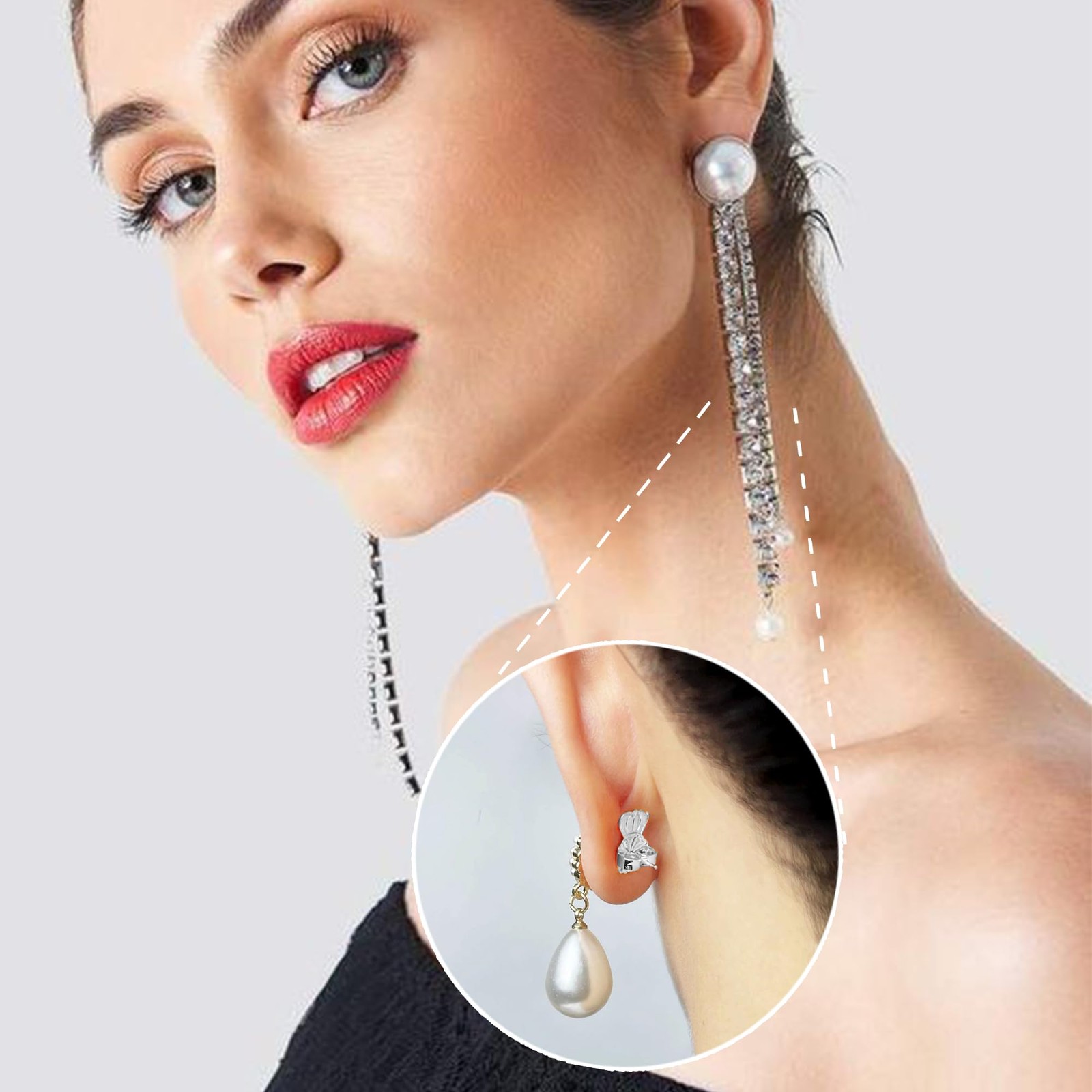 Earring Lifters Backs Silver Earring Backs for Droopy Ears