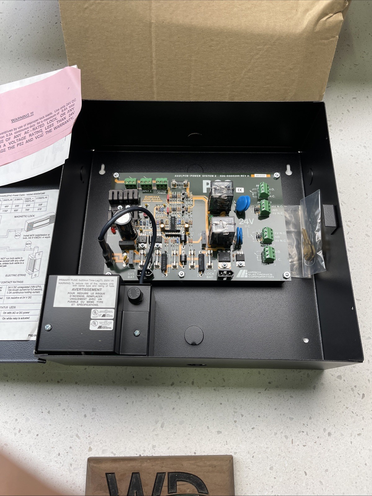 NEW Hirsch Electronics PS2 115 VAC Power Supply | 2 Locks Scramble Pads & Match
