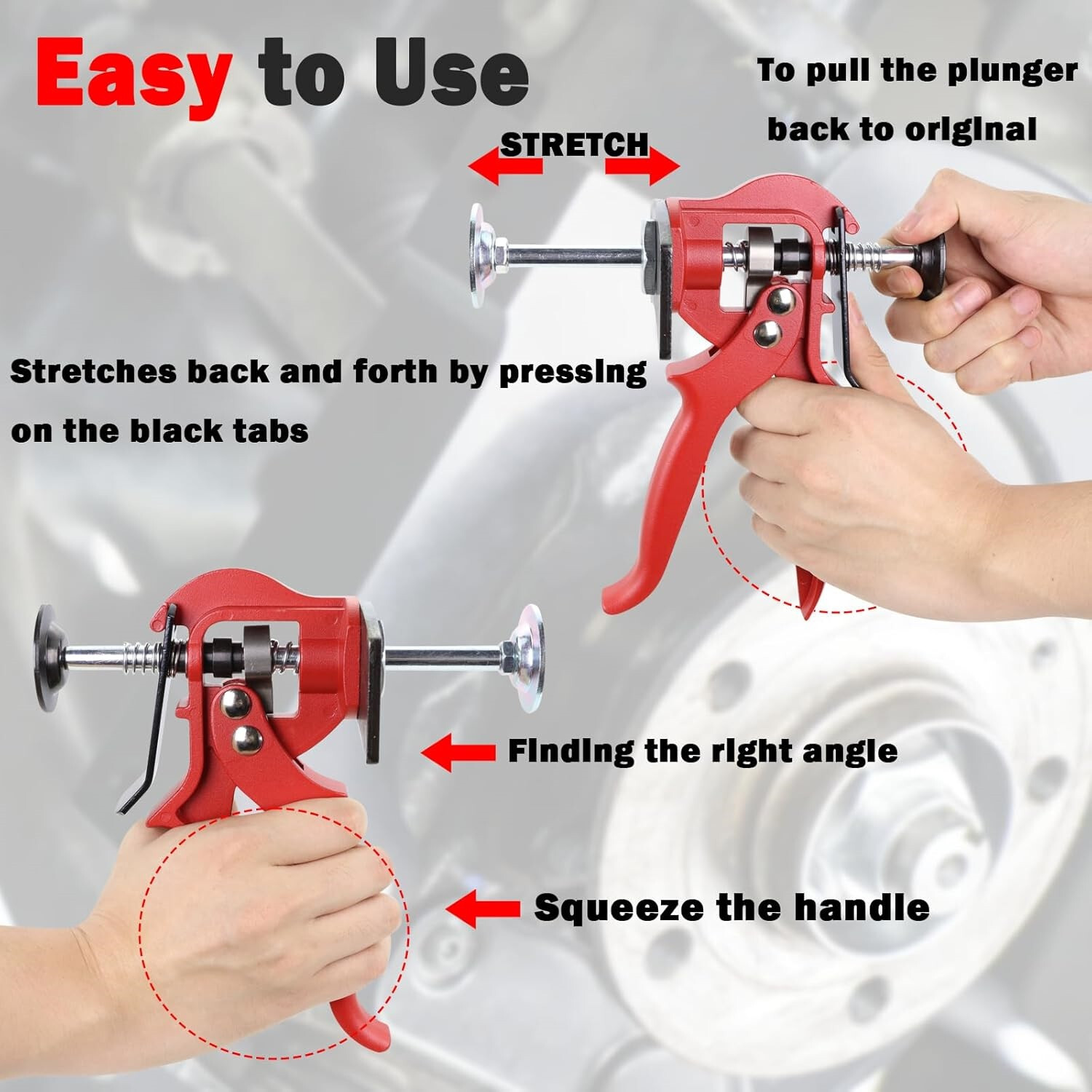 Disc Brake Pad Separator / Spreader Tool Single/Dual Piston Caliper Compression