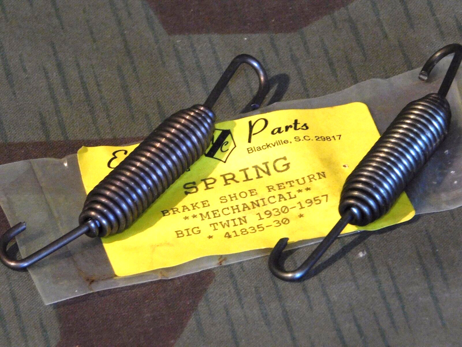 VL, Knucklehead, Panhead Rear Brake Shoe Springs . 30 - 57