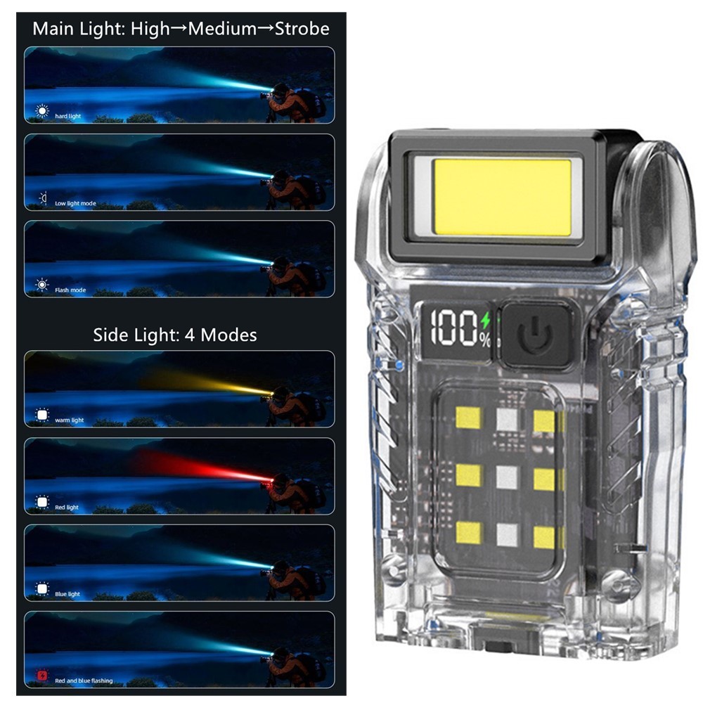 Super Bright Magnet Mini Pocket Torch Emergency Small Flashlight Warning Light