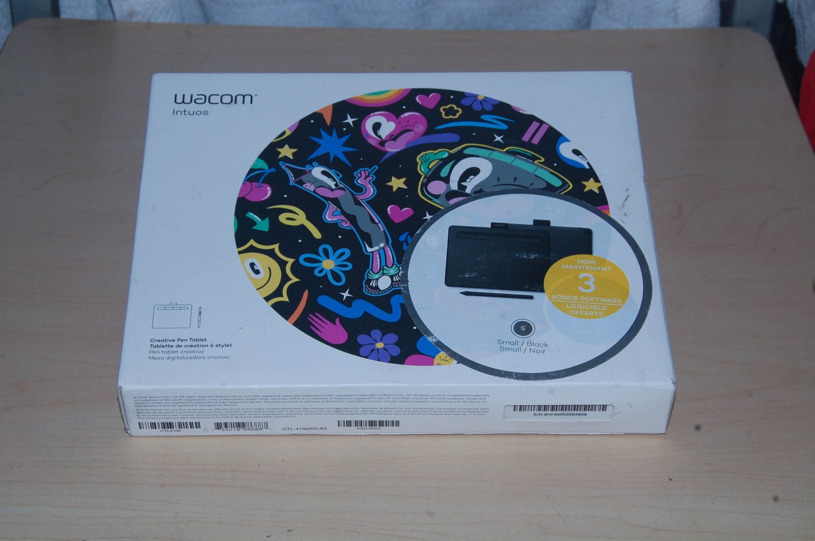 Wacom Intuos CTL-4100/KO-AX small black writing tablet